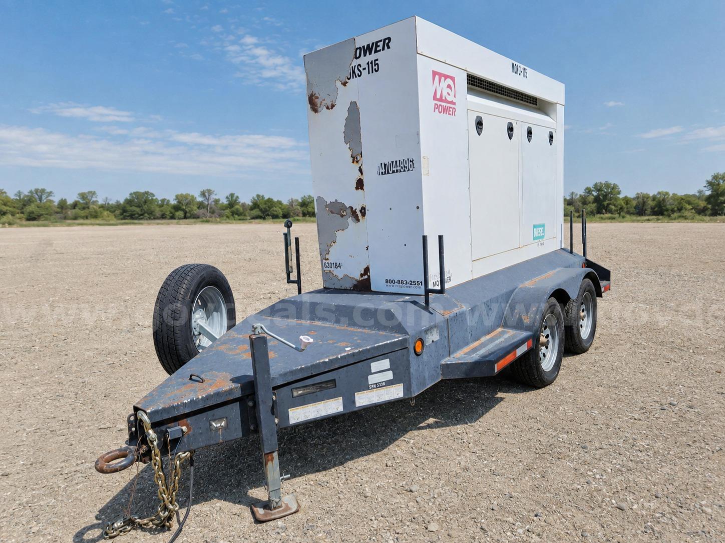 2008 MQ POWER  60KW Turbo Diesel Generator 873shows  hours MQ POWER Standby Genset Government Surplus Auction - Photo #3