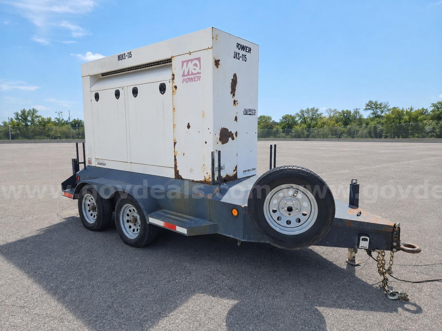 2008 MQ POWER  60KW Turbo Diesel Generator 873shows  hours MQ POWER Standby Genset Government Surplus Auction - Photo #4