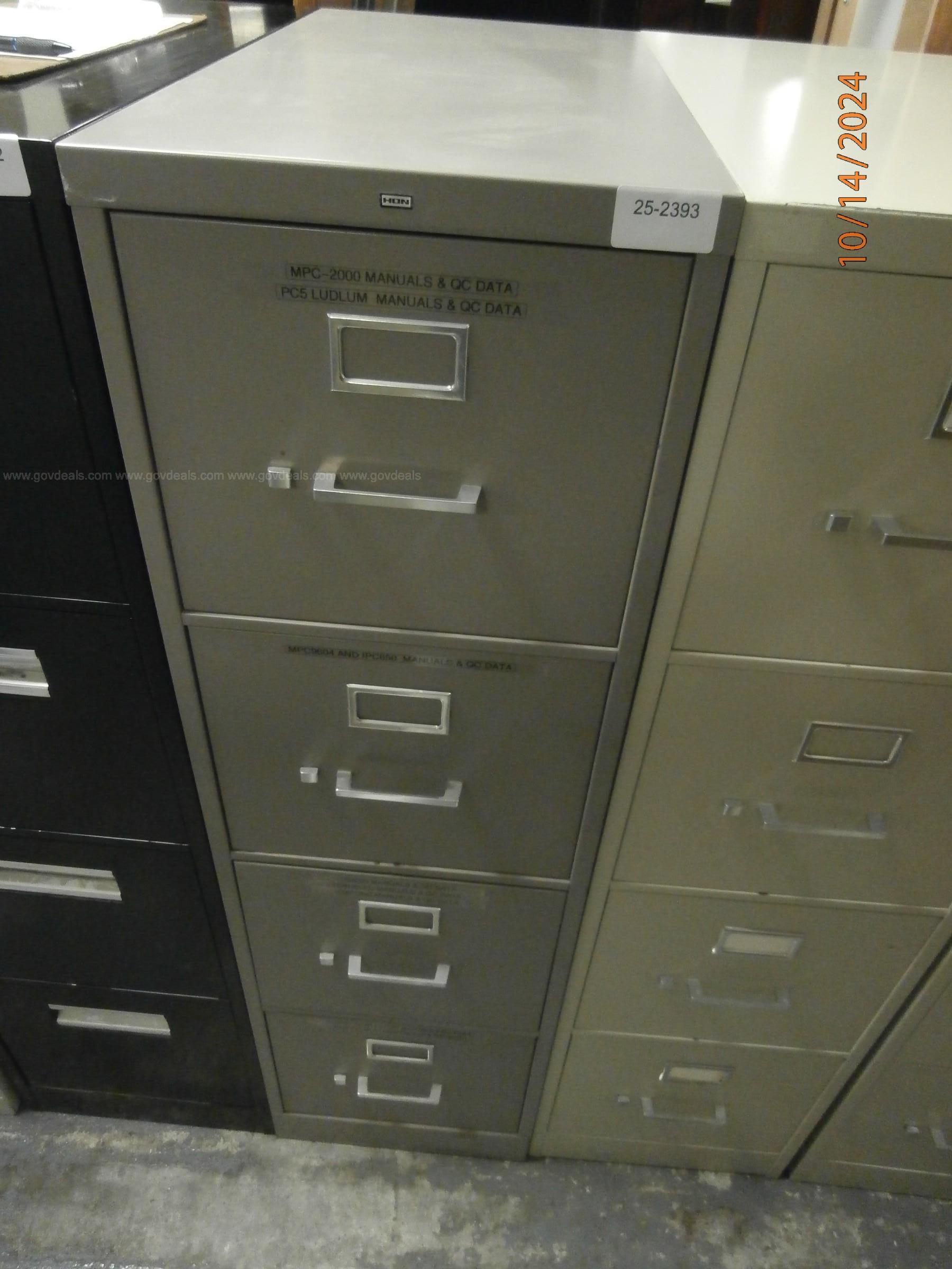 4 drawer letter file cabinet   Government Surplus Auction - Primary Photo