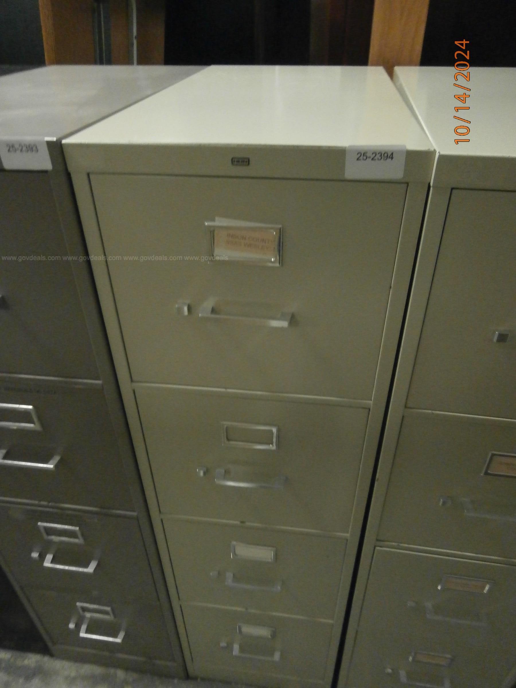 4 drawer letter file cabinet   Government Surplus Auction - Primary Photo