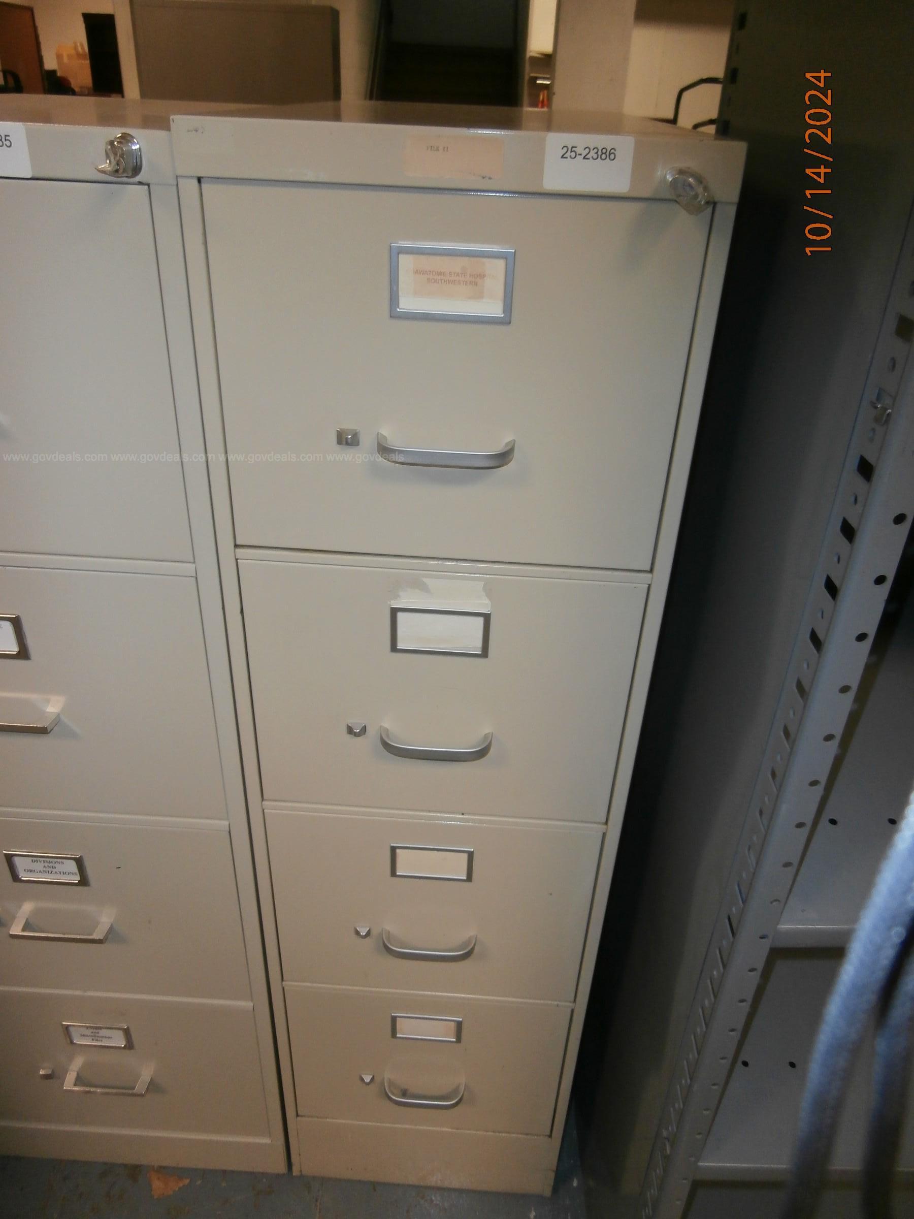 4 drawer letter file cabinet   Government Surplus Auction - Primary Photo