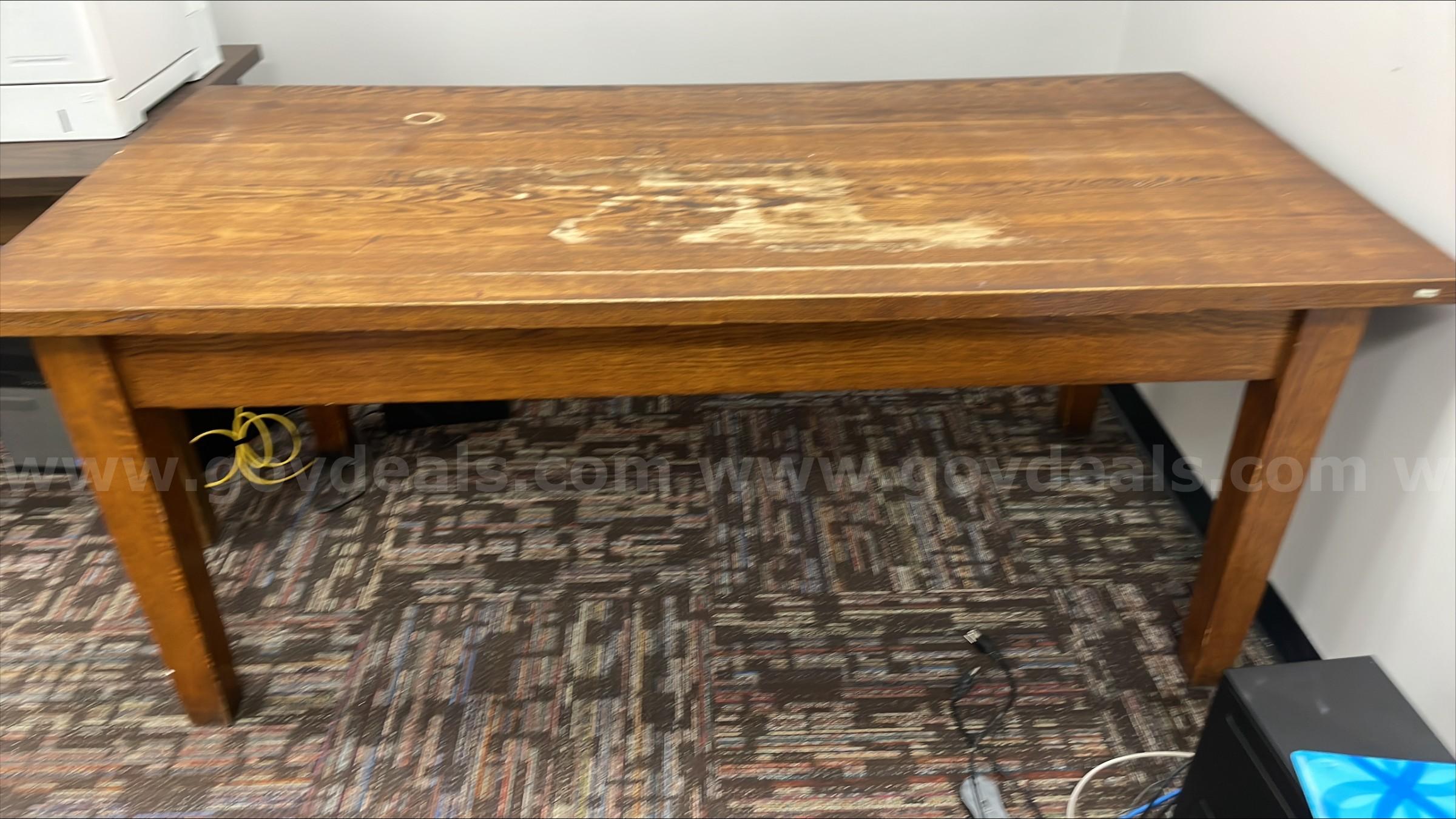 Library Table for Sale   Government Surplus Auction - Primary Photo
