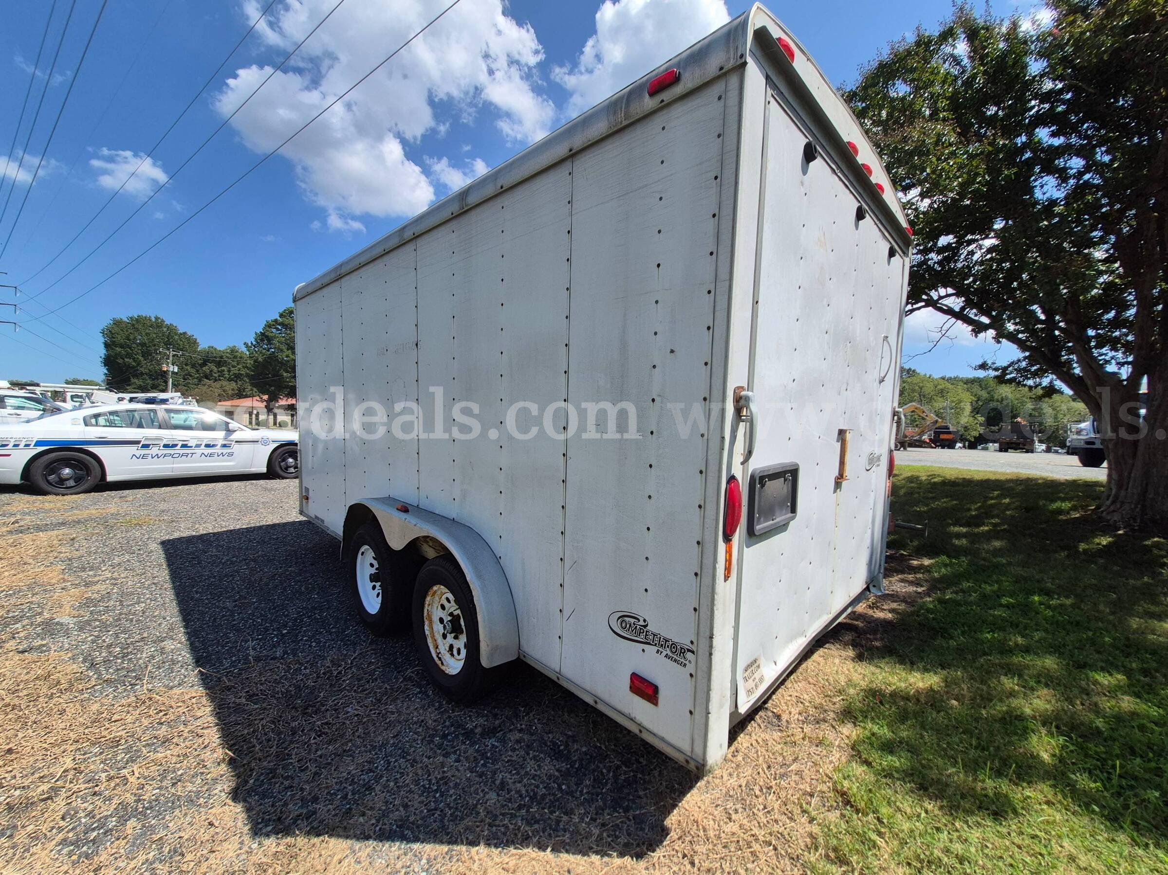 2003 Avenger 7 x14 Enclosed Trailer Avenger C714TAS3500 Government Surplus Auction - Photo #2