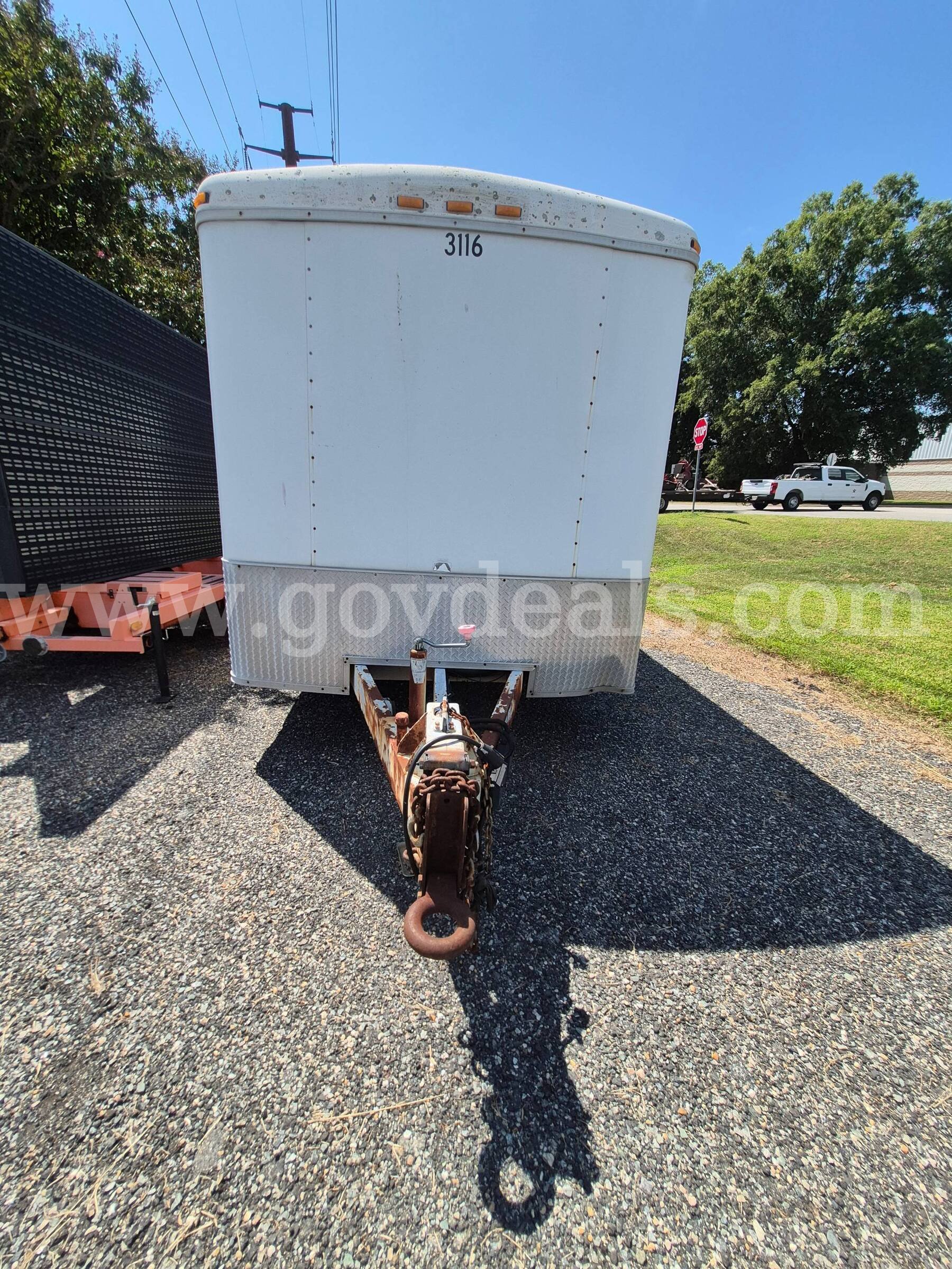 2003 Avenger 7 x14 Enclosed Trailer Avenger C714TAS3500 Government Surplus Auction - Photo #5