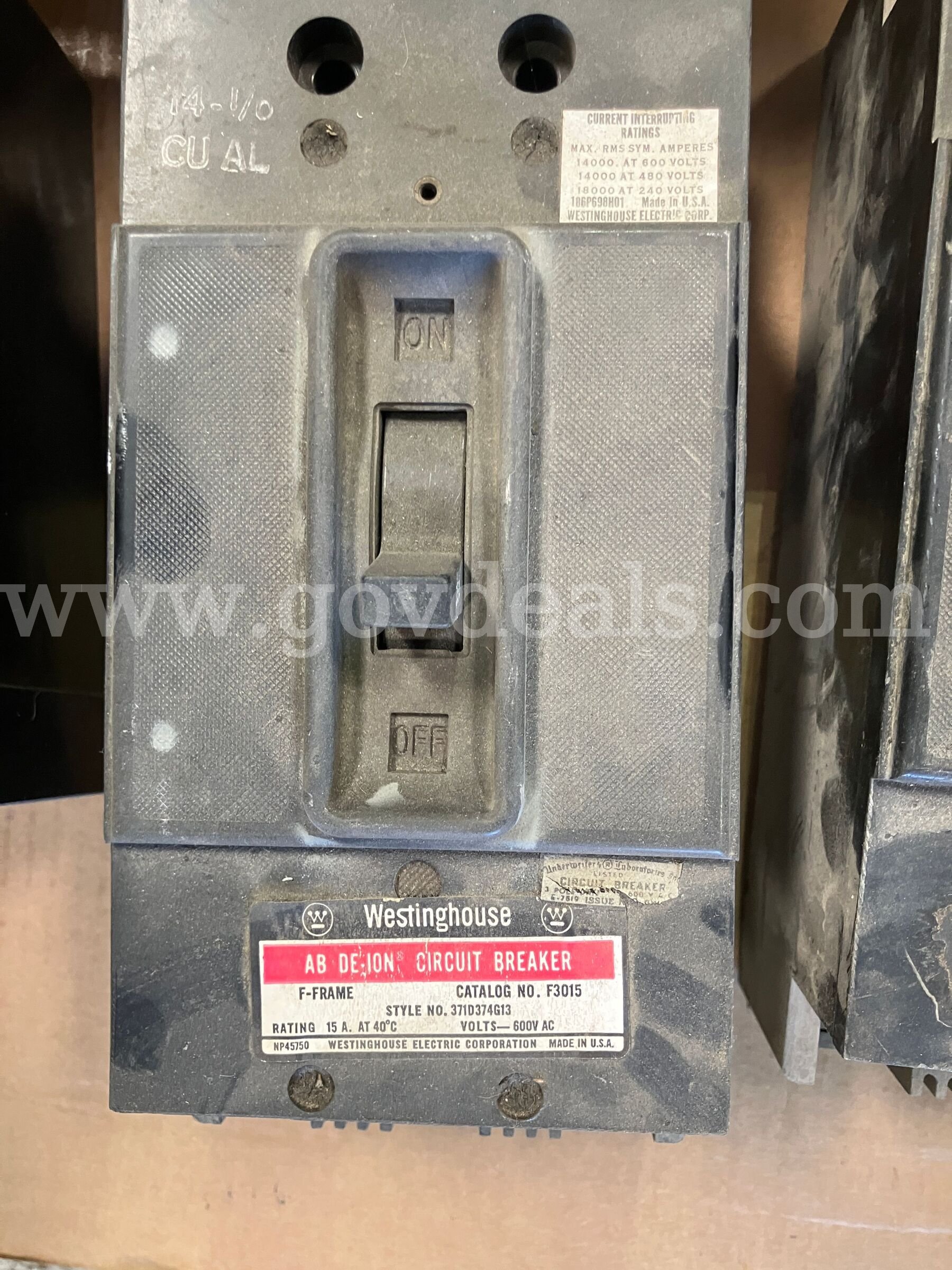 Pallet of Electrical switches, transformer, relays, circuit breakers, etc.   Government Surplus Auction - Primary Photo