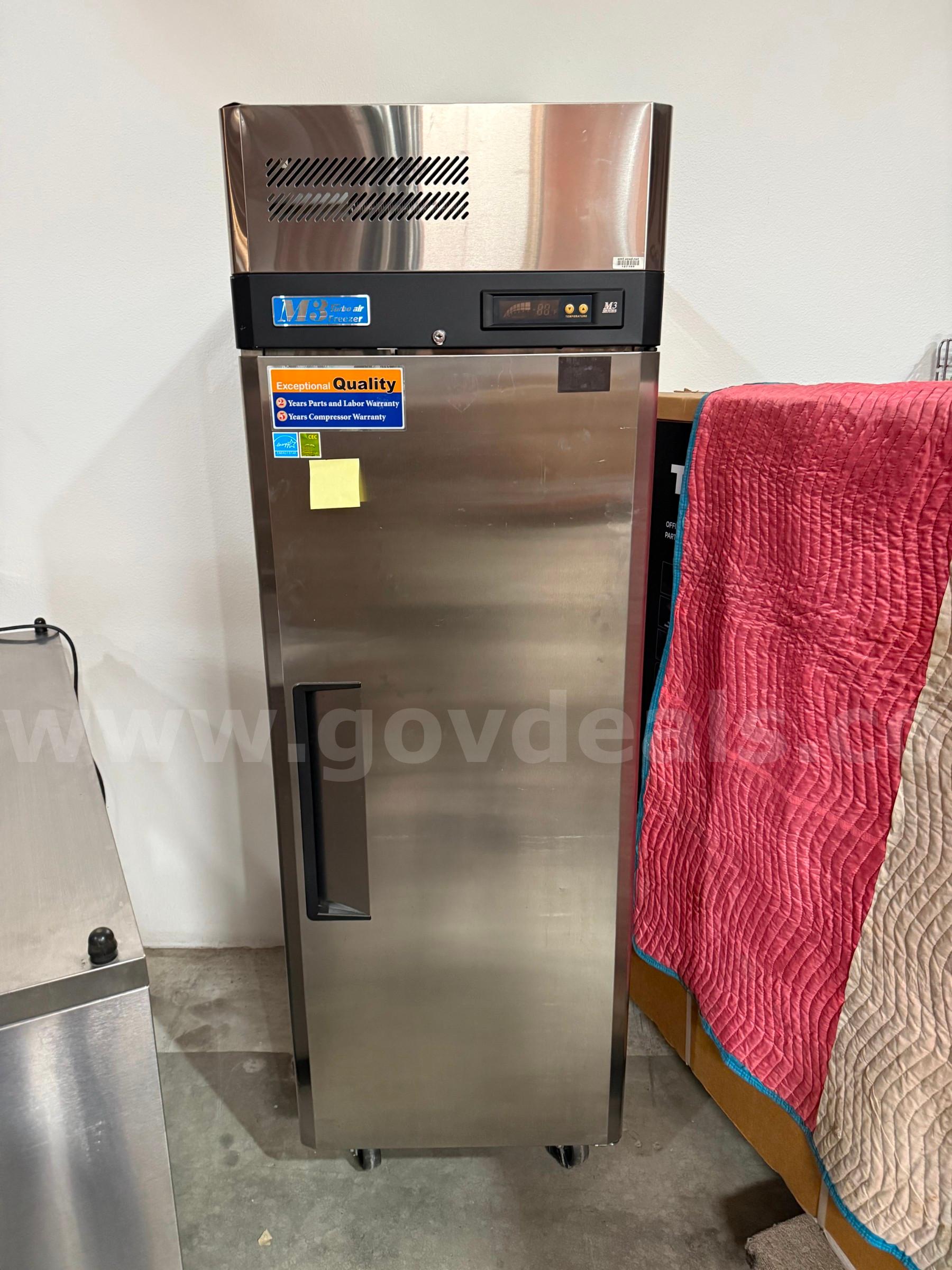 Single door freezer Turbo Air  Government Surplus Auction - Primary Photo