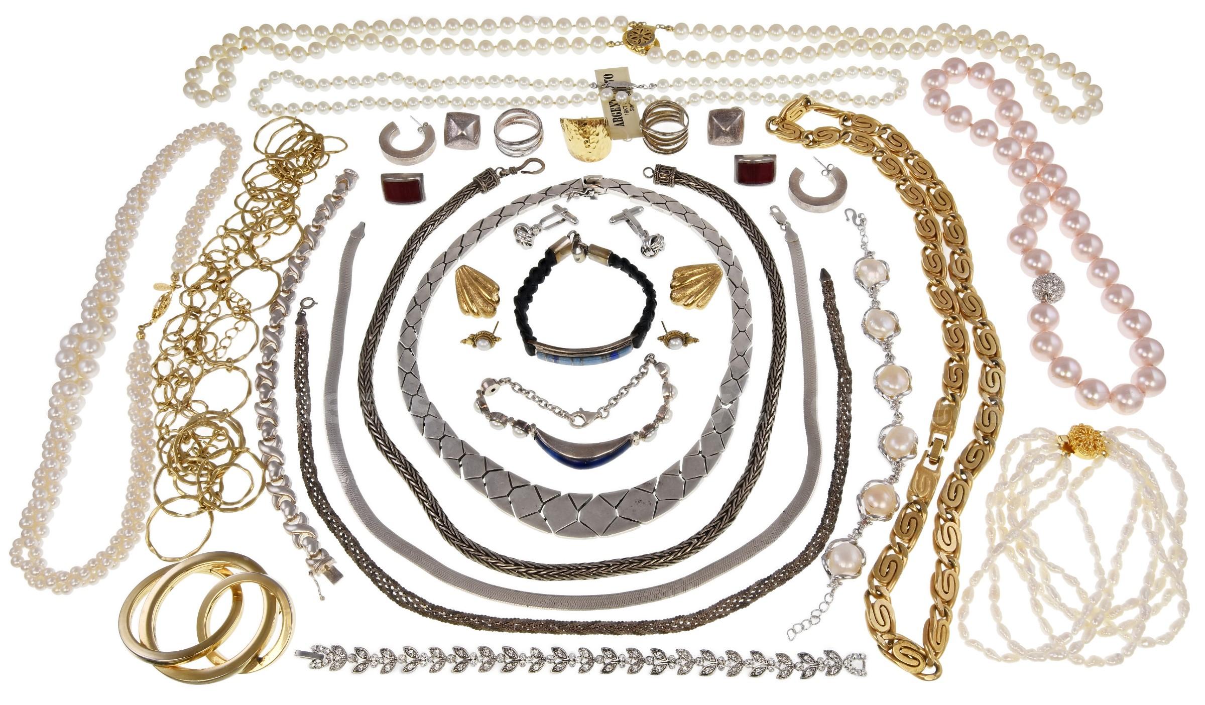 Sterling Silver & Costume Jewelry Lot