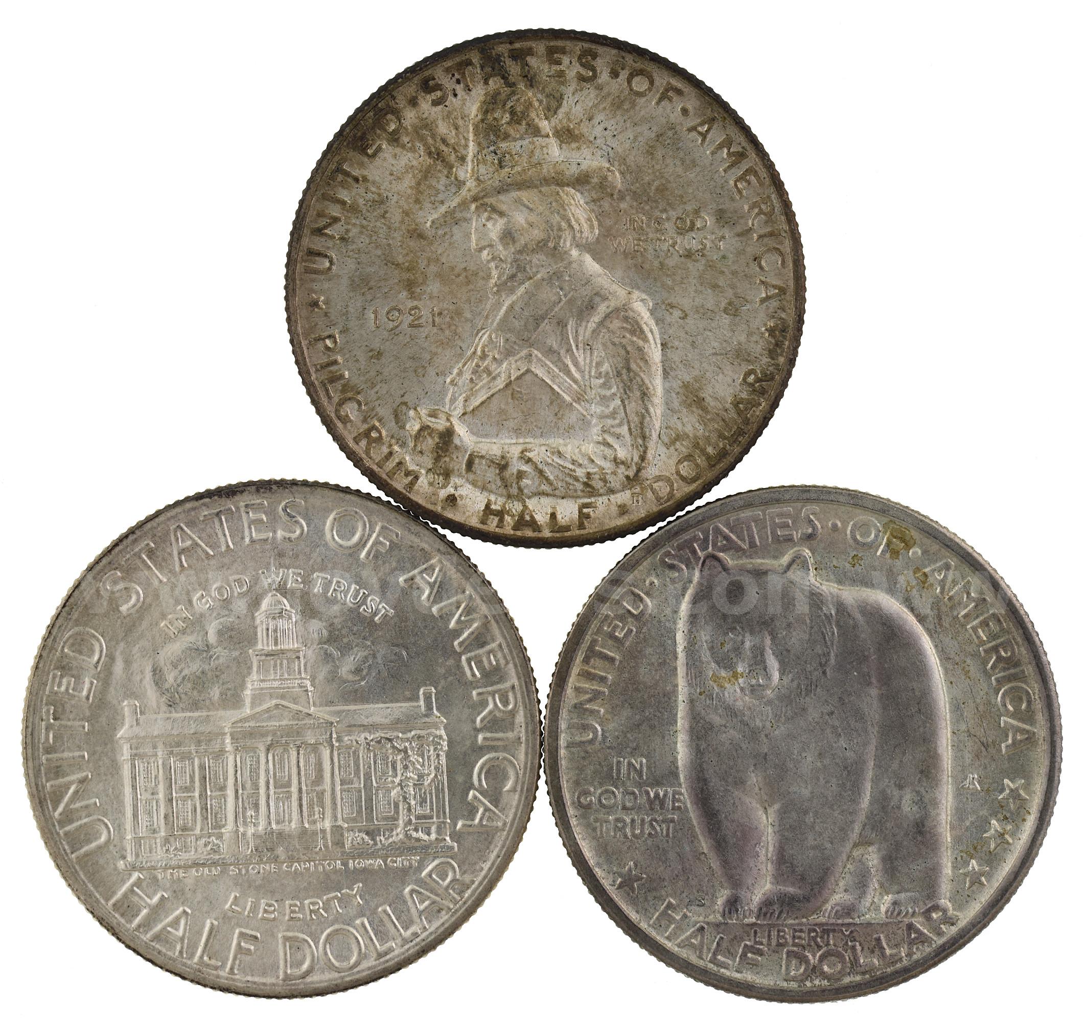 Pilgrim, Bay Bridge, Iowa Commemorative Half Dollars