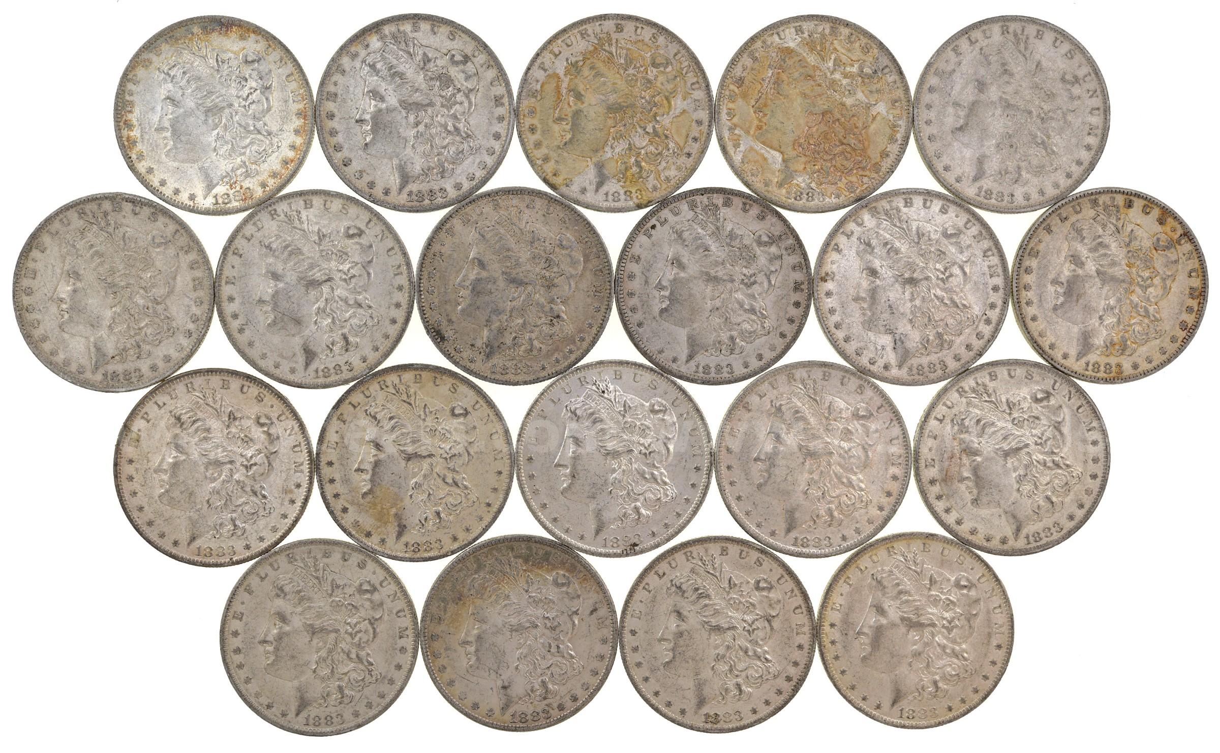 Morgan Dollars 20 1883/O Freightliner 1883 Government Surplus Auction - Photo #2