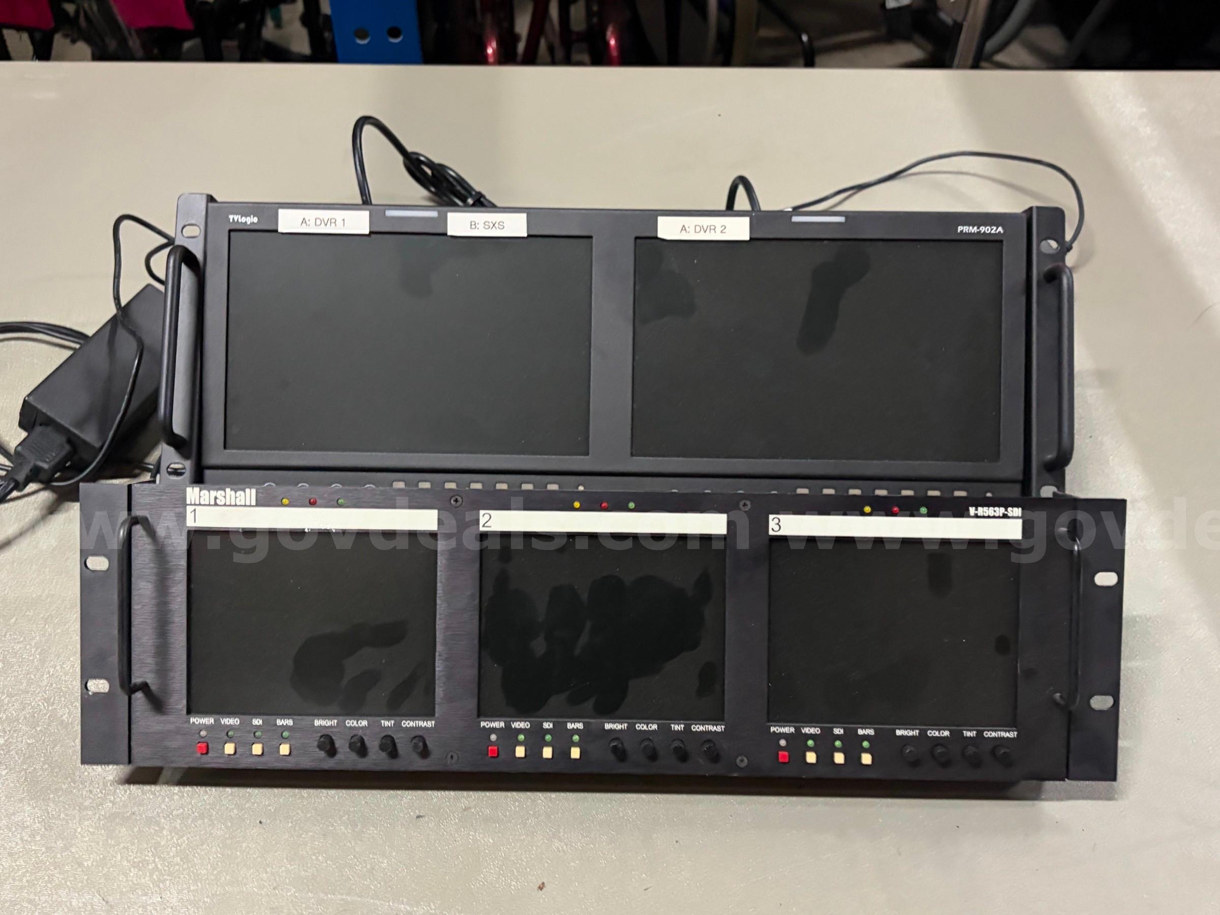 Five Eyes, Zero Alibis: Postium & Marshall Dual/Triple Rack Monitor Bundle (Untested!)   Government Surplus Auction - Photo #2