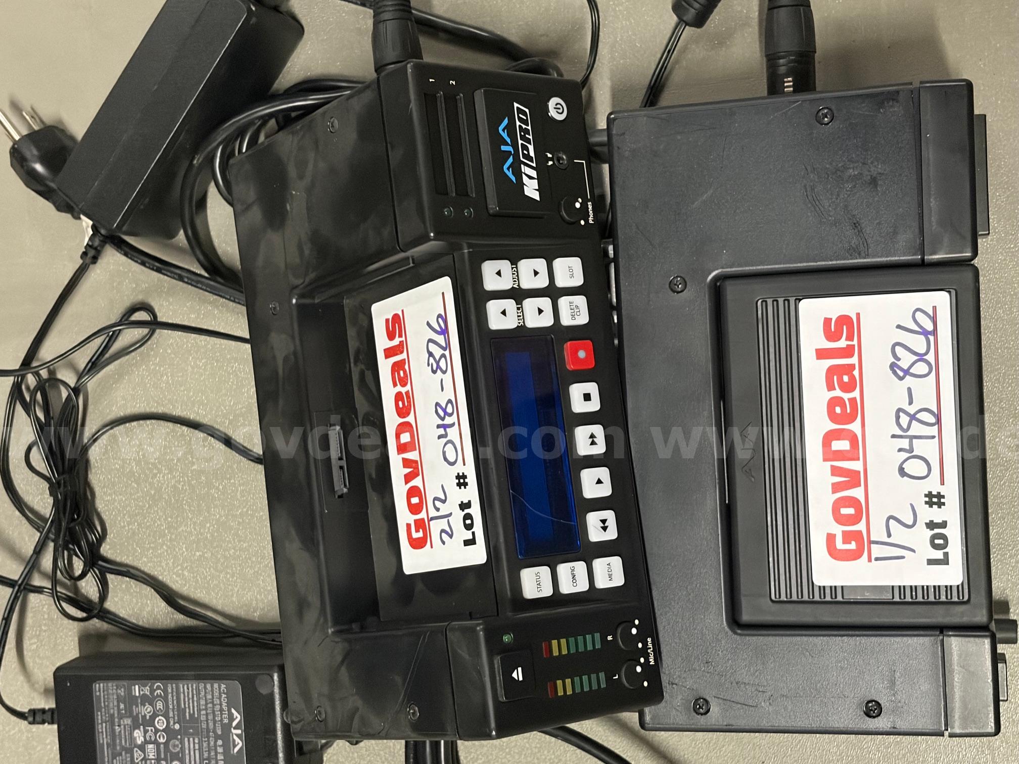 Pair of AJA Ki Pro ProRes Recorders – Look 200% More Professional Instantly (Untested)  200 Government Surplus Auction - Primary Photo
