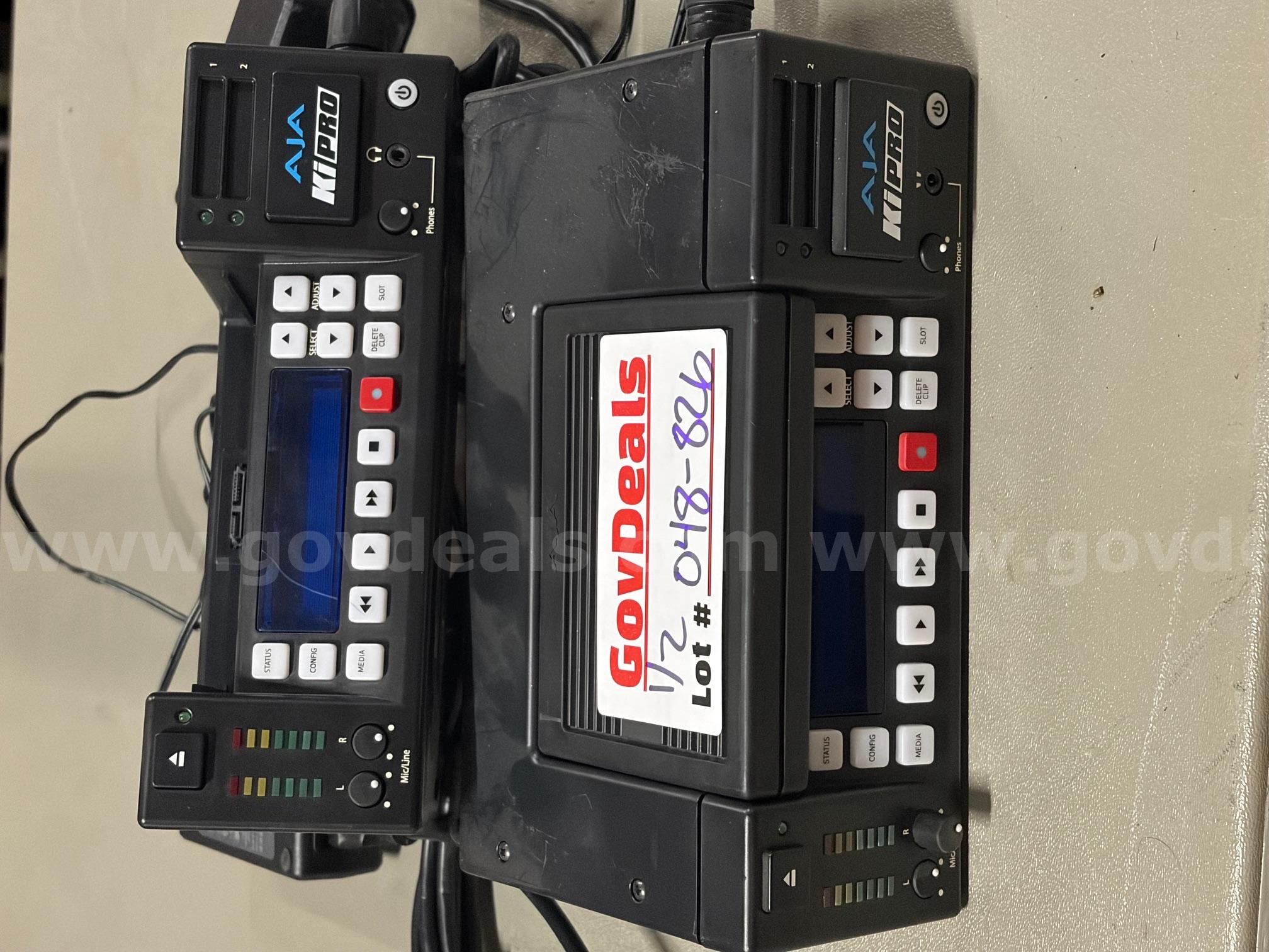 Pair of AJA Ki Pro ProRes Recorders – Look 200% More Professional Instantly (Untested)  200 Government Surplus Auction - Photo #2