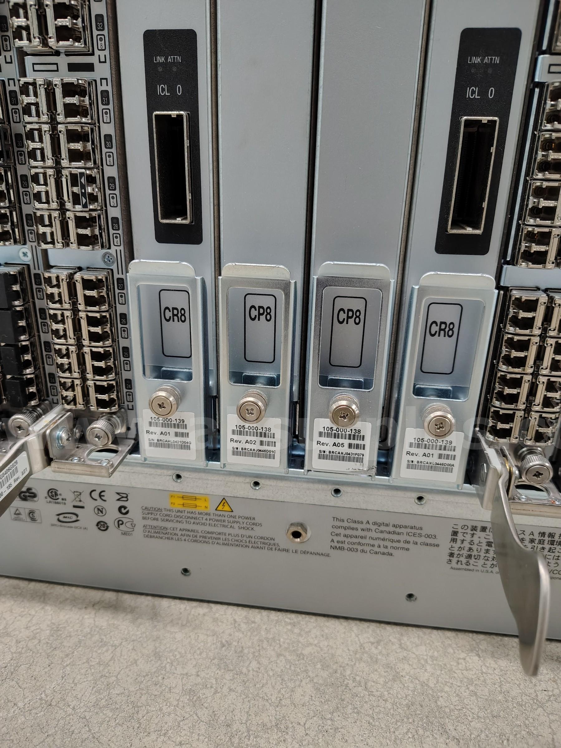 1 LOT 1EA. BROCADE DCX  W/6 EA. FC8-48. 2 EA. FC8-32. 2 CP8. 2 CR8. 4 PSU. 3 FAN. Brocade  Government Surplus Auction - Photo #5
