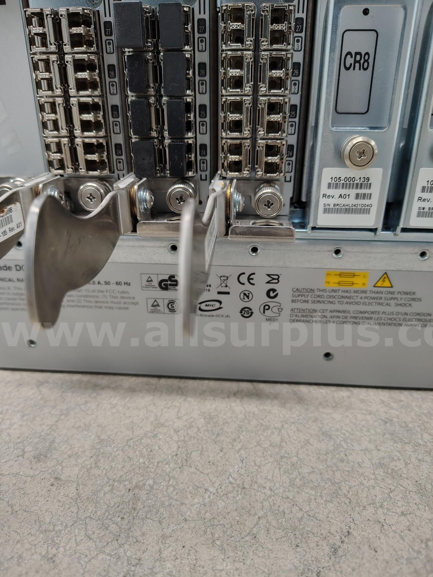 1 LOT 1EA. BROCADE DCX  W/6 EA. FC8-48. 2 EA. FC8-32. 2 CP8. 2 CR8. 4 PSU. 3 FAN. Brocade  Government Surplus Auction - Photo #3