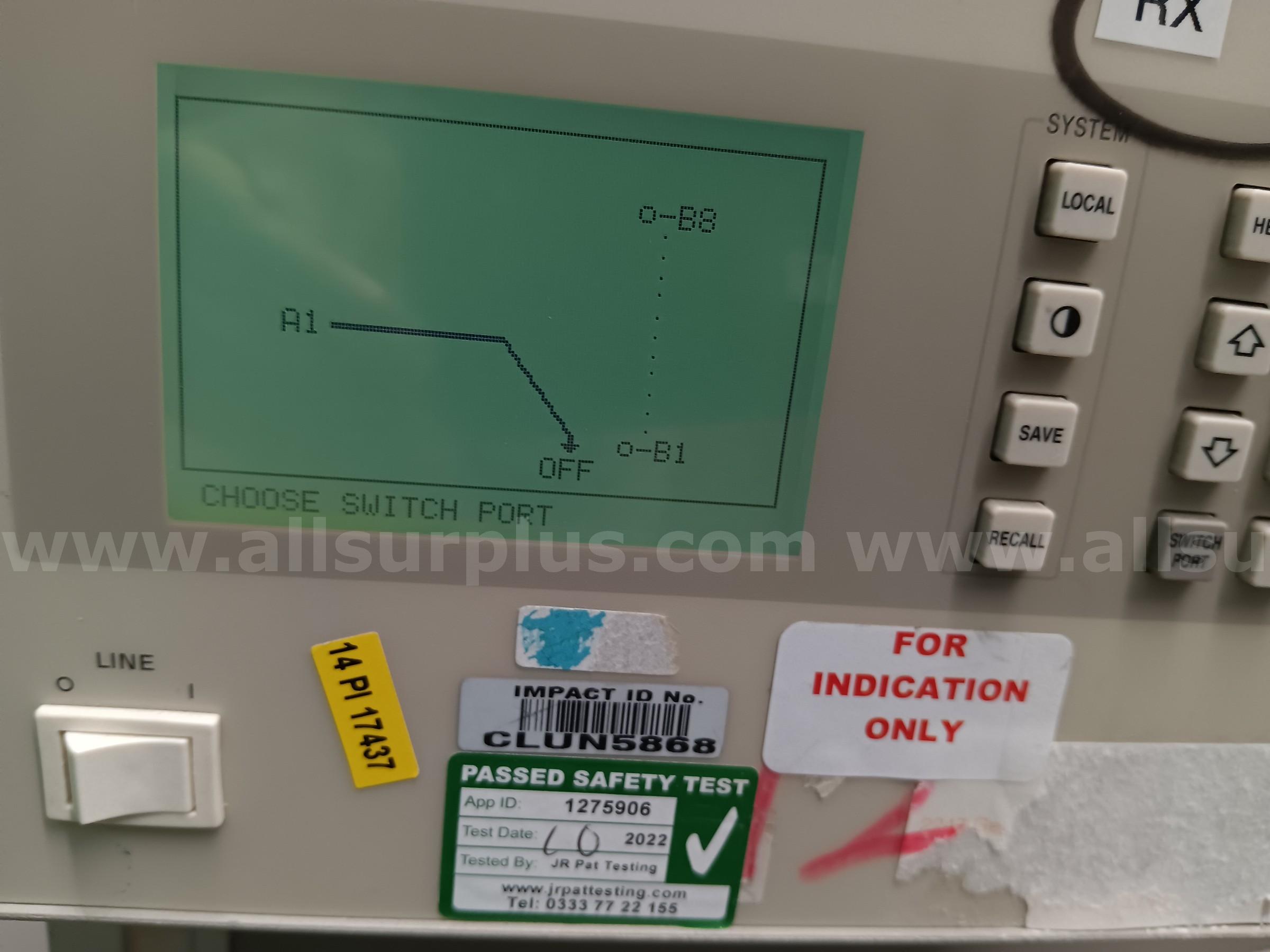 1 LOT 1ea.  1HP 86060C  LIGHTWAVE SWITCH HP  Government Surplus Auction - Photo #3
