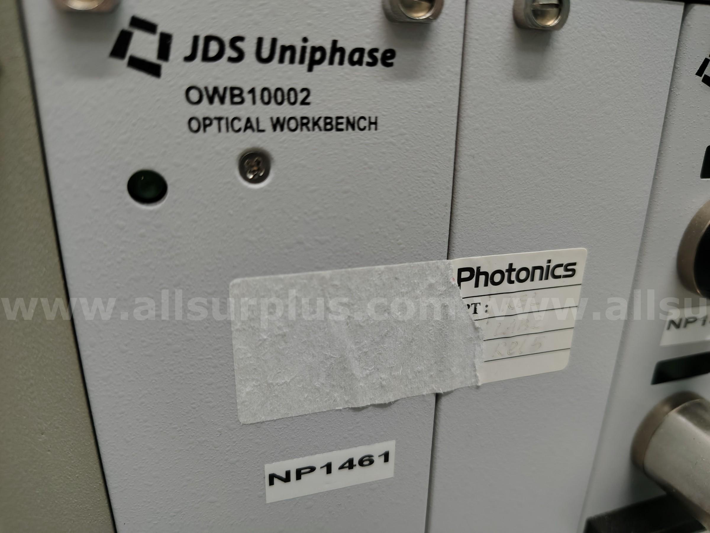 1 LOT. 1 JDSU OWB10002 OPTICAL WORKBENCH CHASIS WITH 8 SWS15107 MODULE. JDSU  Government Surplus Auction - Photo #3