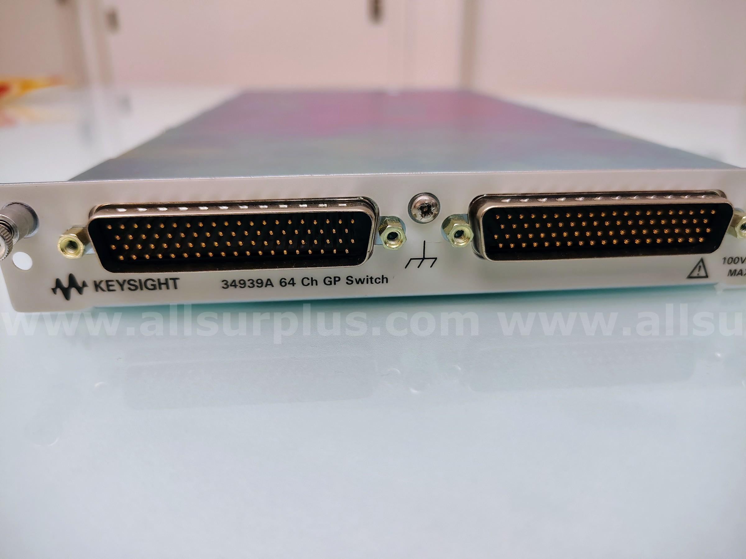 1 LOT Keysight 34939A 64-Channel Form A General Purpose Switch