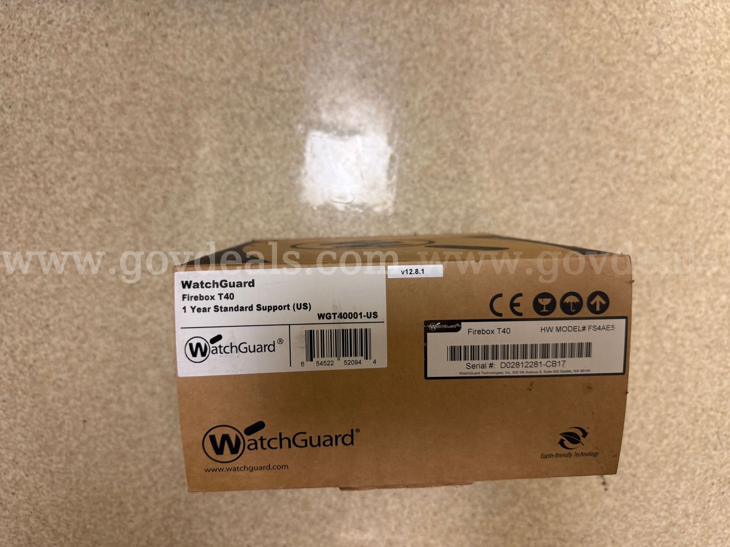 WATCHGUARD FIREBOX T40 NETWORK SECURITY APPLIANCE   Government Surplus Auction - Primary Photo