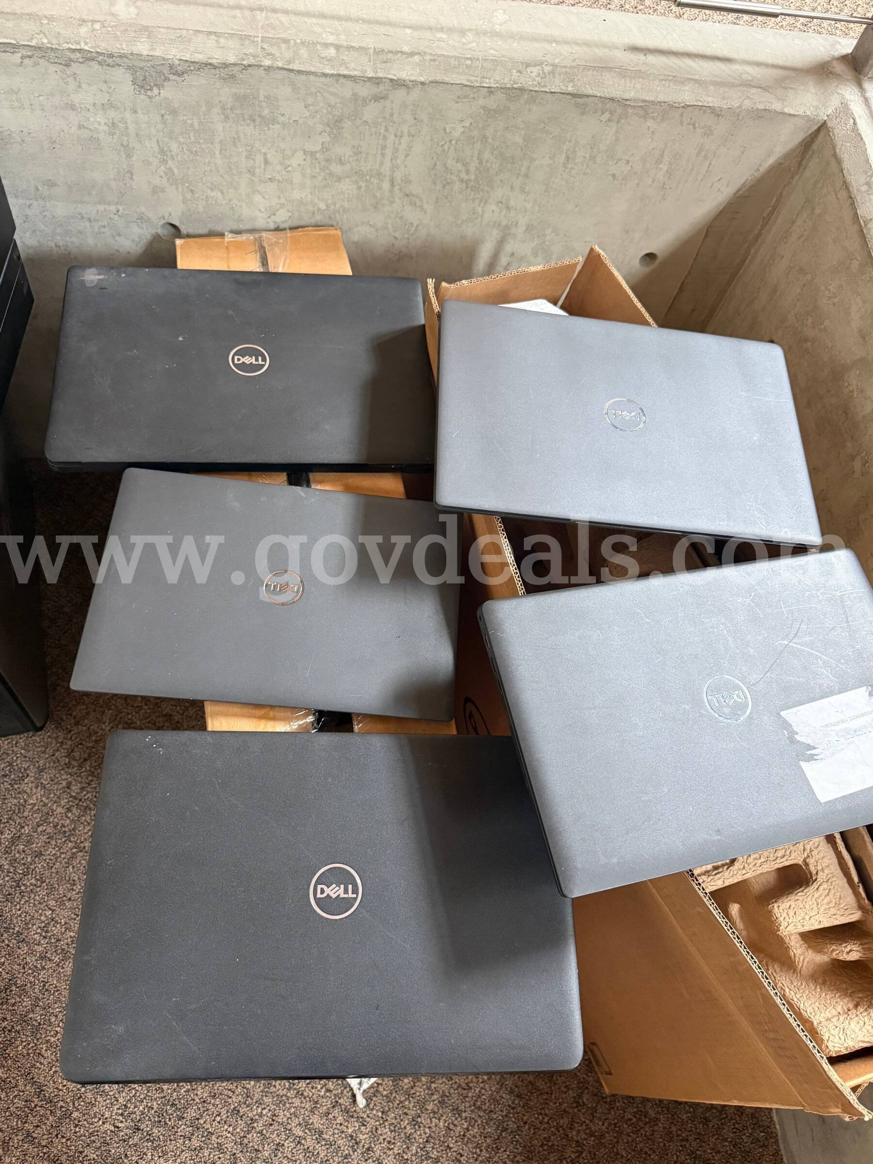 LOT OF FIVE (5) USED DELL LAPTOP COMPUTERS Dell  Government Surplus Auction - Primary Photo