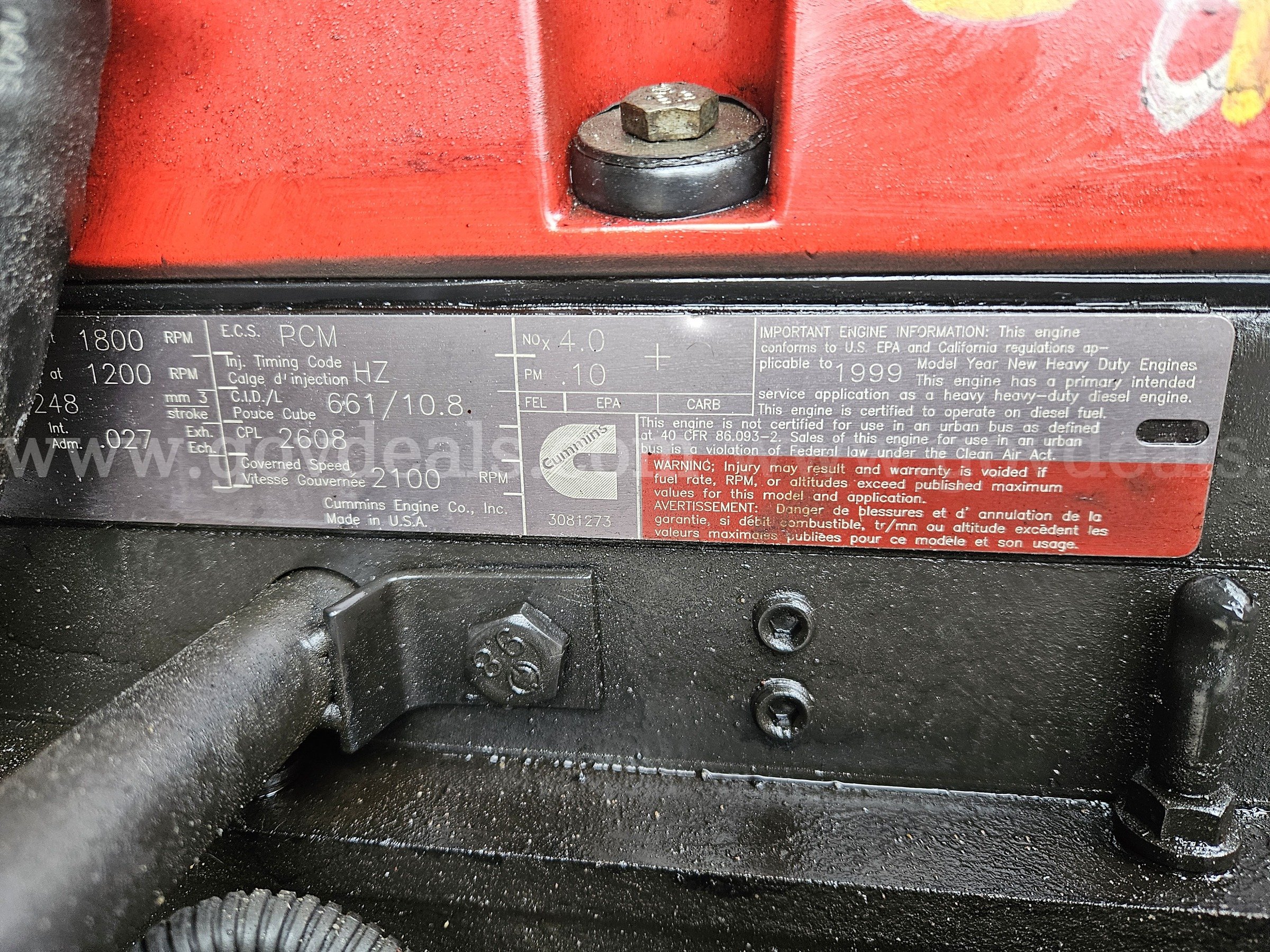 2000 Spartan Gladiator Ladder Truck Spartan Gladiator Government Surplus Auction - Photo #4