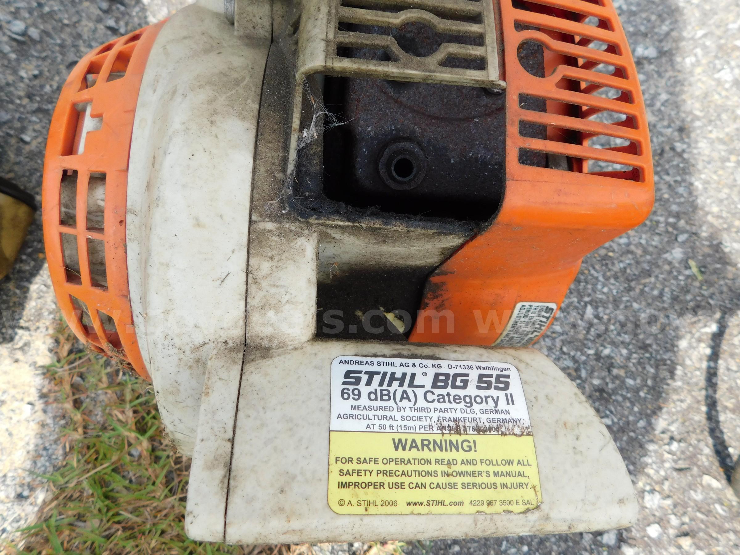 LEAF BLOWERS,  2 HAND HELD, STIHL STIHL BG 55 Government Surplus Auction - Photo #2