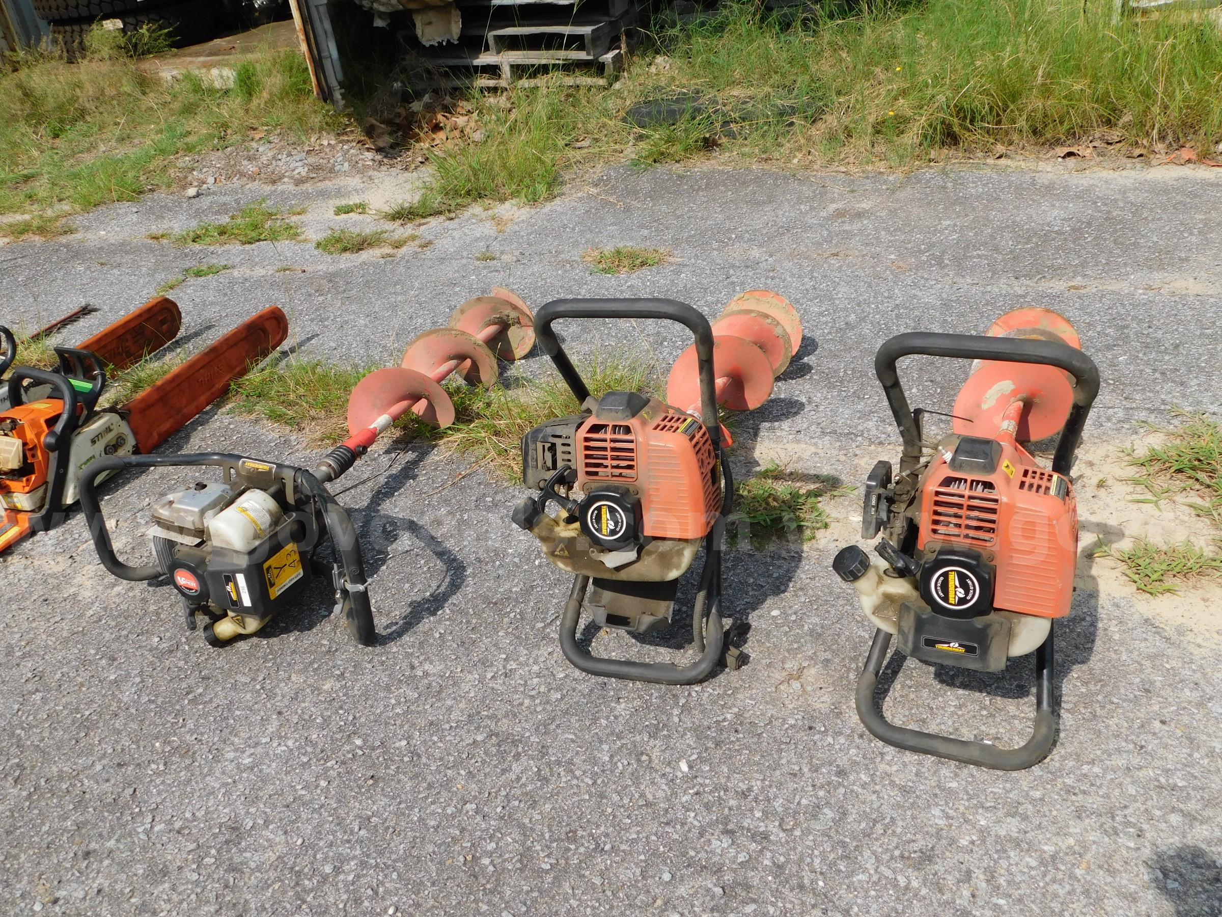 3 AUGERS, GAS POWERED, 2 THUNDERBAY AND 1 VIPER THUNDERBAY/VIPER 0000 Government Surplus Auction - Primary Photo