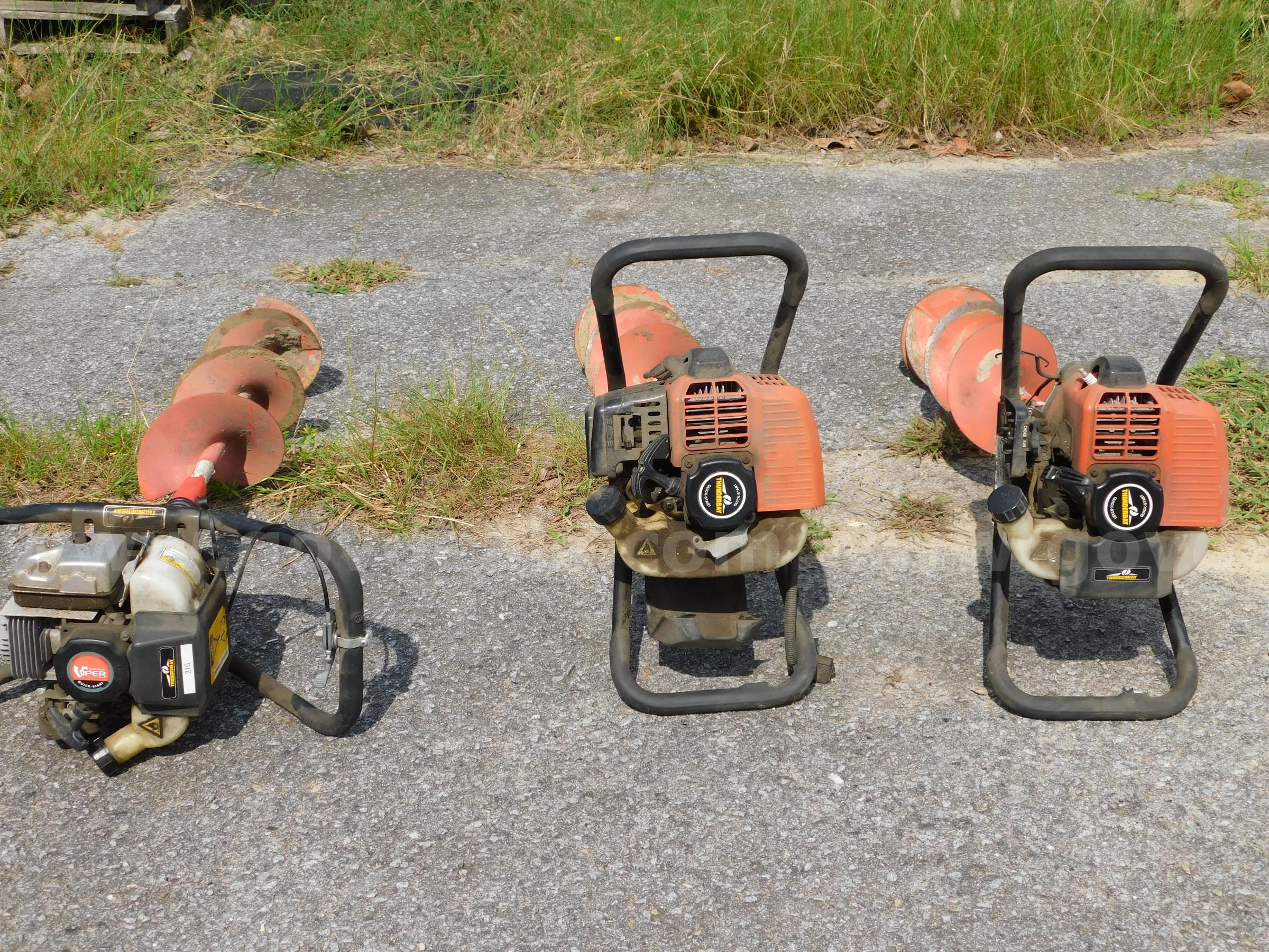 3 AUGERS, GAS POWERED, 2 THUNDERBAY AND 1 VIPER THUNDERBAY/VIPER 0000 Government Surplus Auction - Photo #2