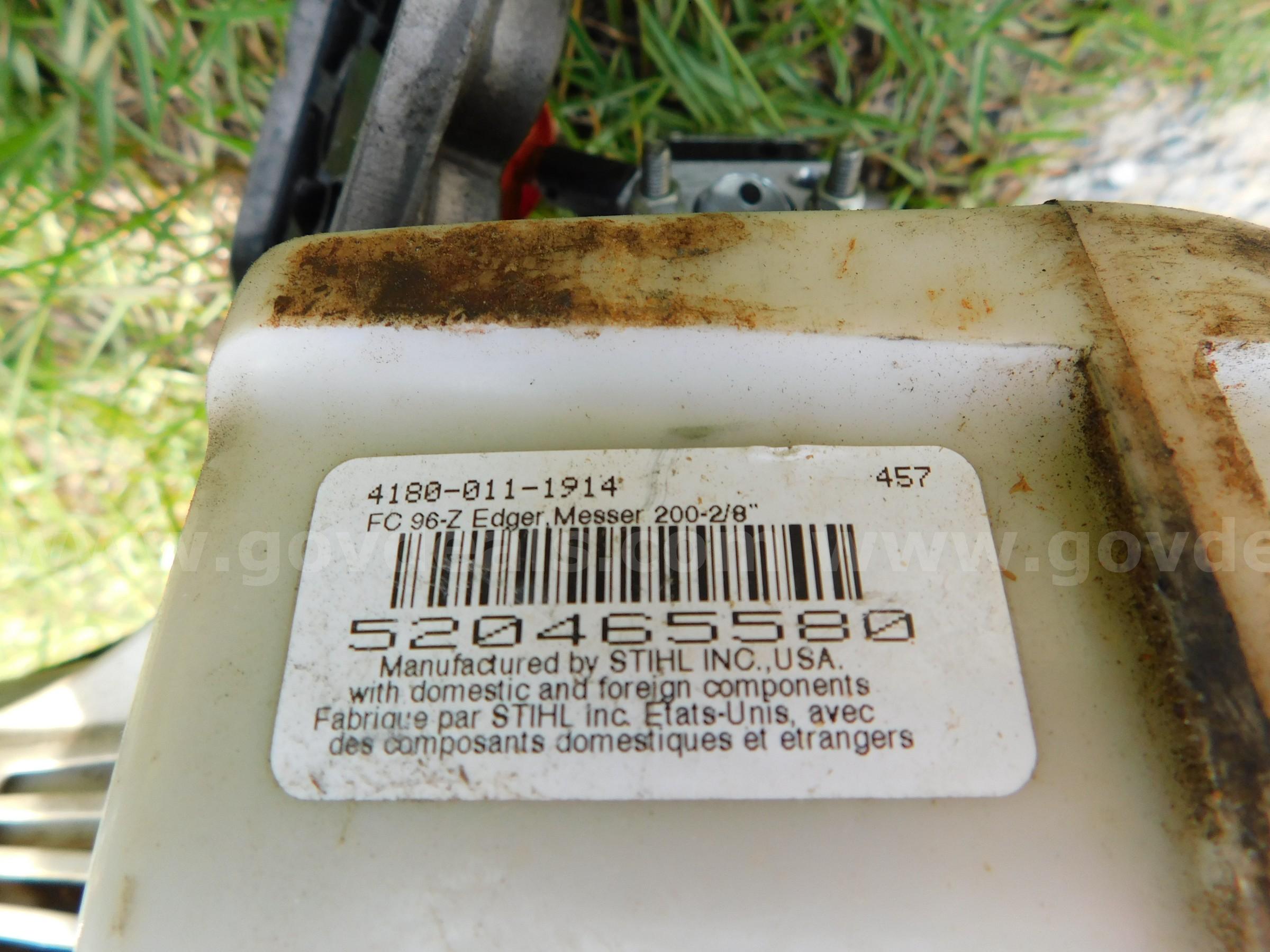 EDGER, STIHL STIHL FC 96-Z Government Surplus Auction - Photo #2