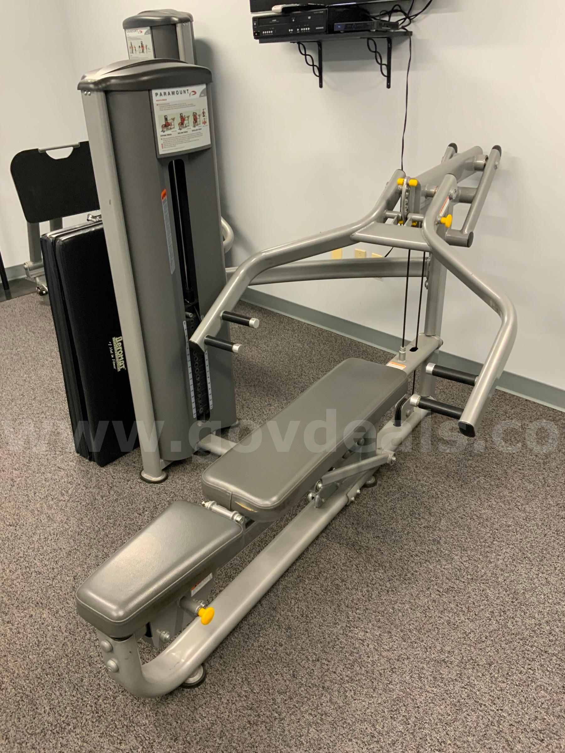 Paramount FS-54 Multi-Press Machine Supine Incline Shoulder Press Exercise Gym Equipment  #R2