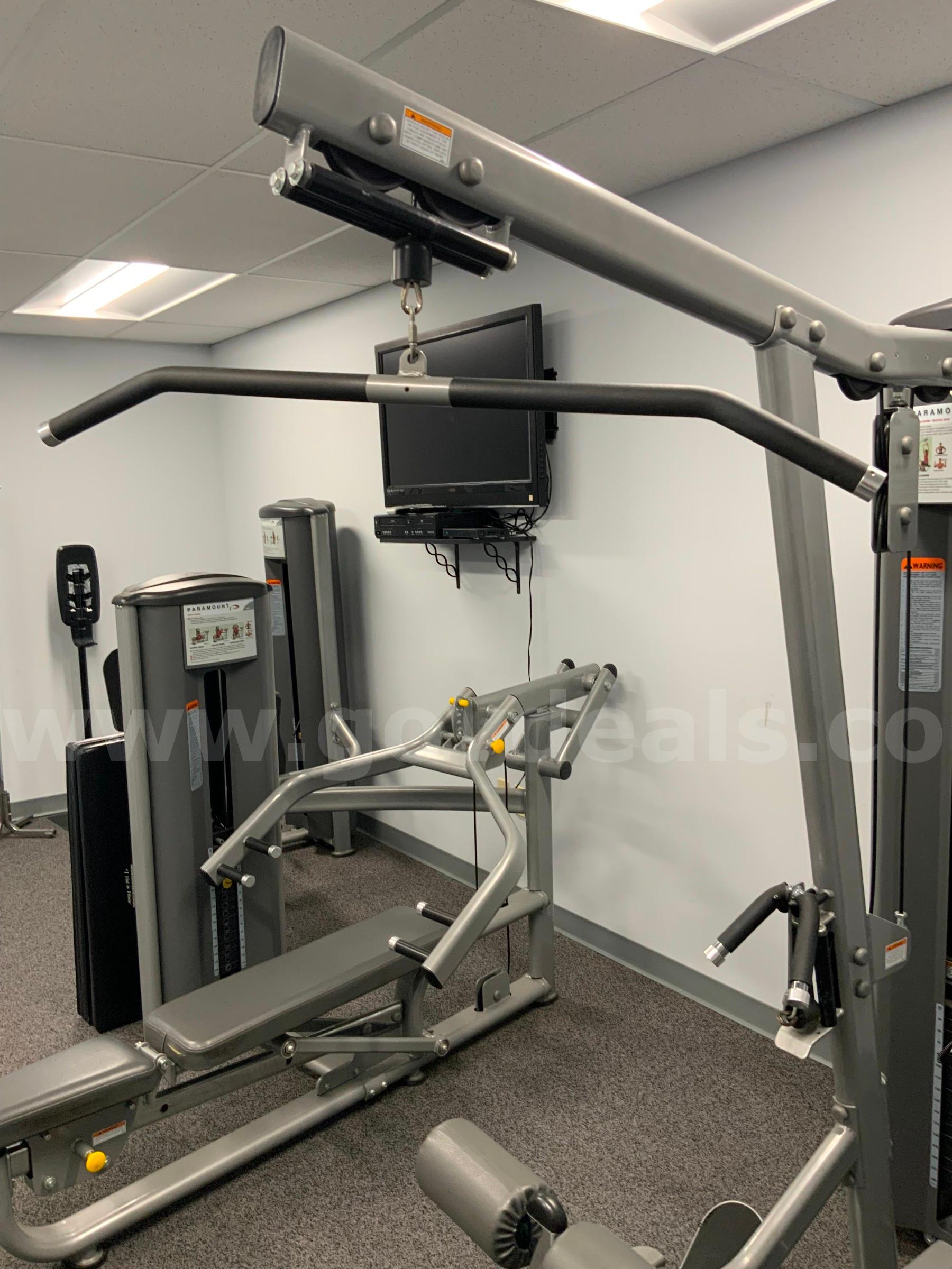 Paramount FS-53 Lat Pull Down Seated Row Combination Machine Gym Exercise Equipment #R3 Paramount FS-53 Government Surplus Auction - Photo #2