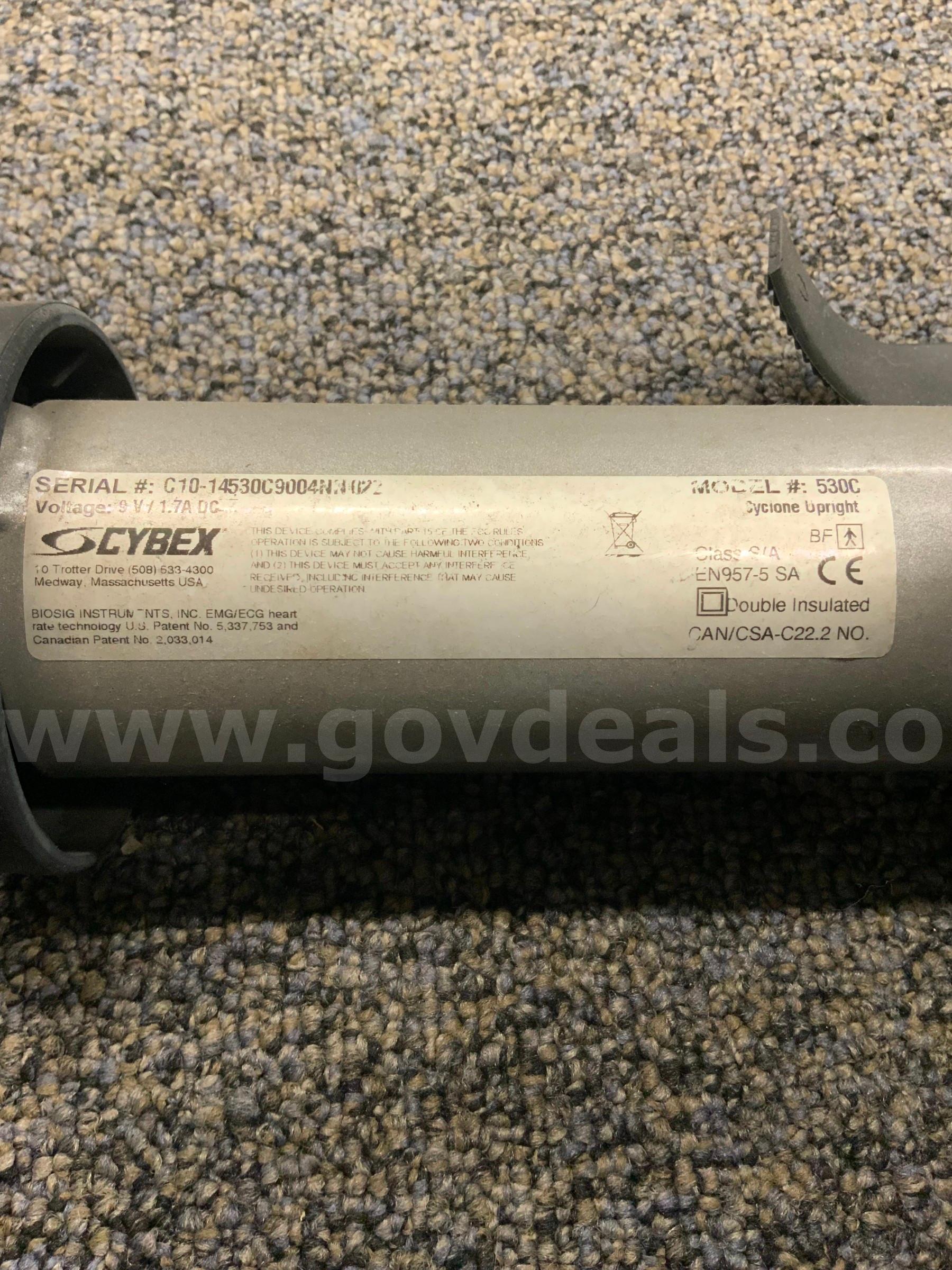 Cybex 530C Cyclone Upright Stationary Bike Self-Powered Commercial-Grade Gym Exercise Equipment Machine #R5 Cybex 530C Government Surplus Auction - Photo #4