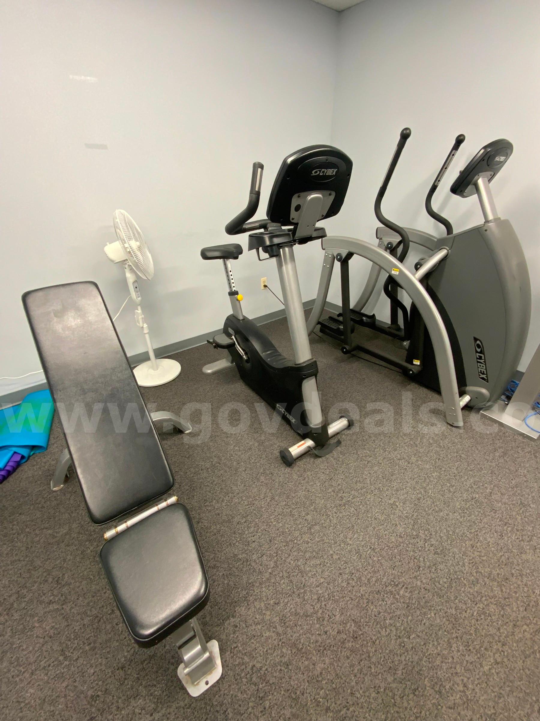 Bulk Lot of Exercise Gym Training Equipment Leg Press Multi-Press Lat Pulldown Seated Row Bench Bike Arc-Trainer #R7 Paramount/Cybex  Government Surplus Auction - Photo #3