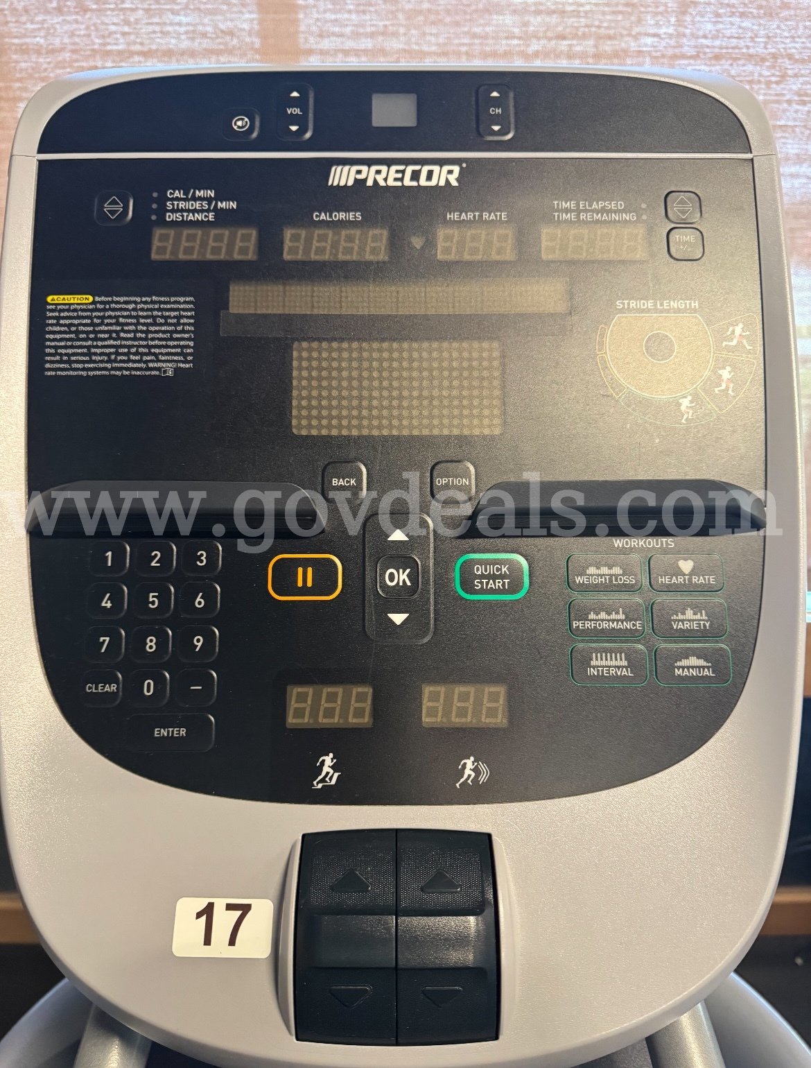 2017 Precor AMT 885 Elliptical Machine Precor 885 Government Surplus Auction - Photo #3