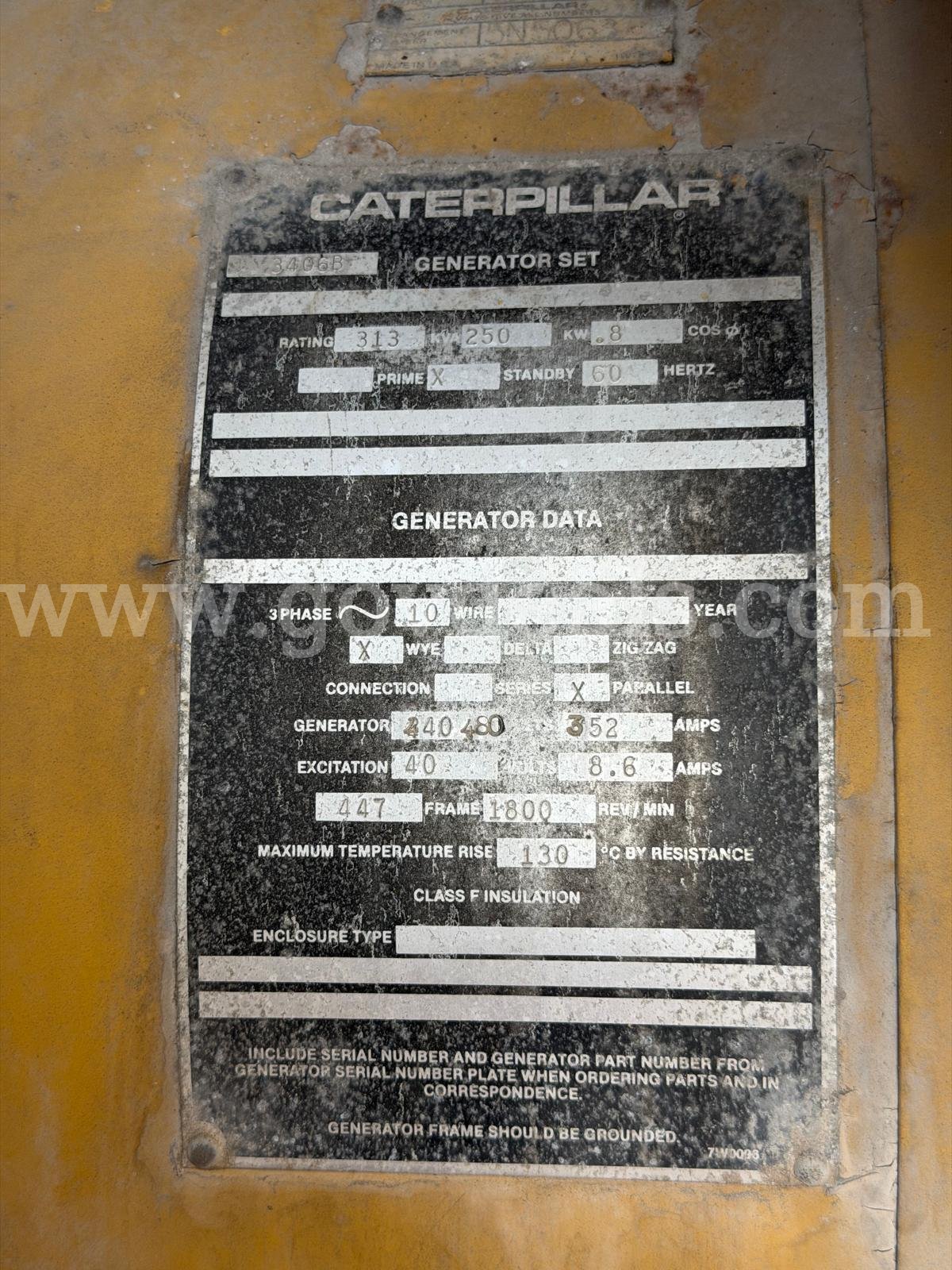 CAT 3406B generator set trailer mounted CAT 3406B Government Surplus Auction - Photo #5