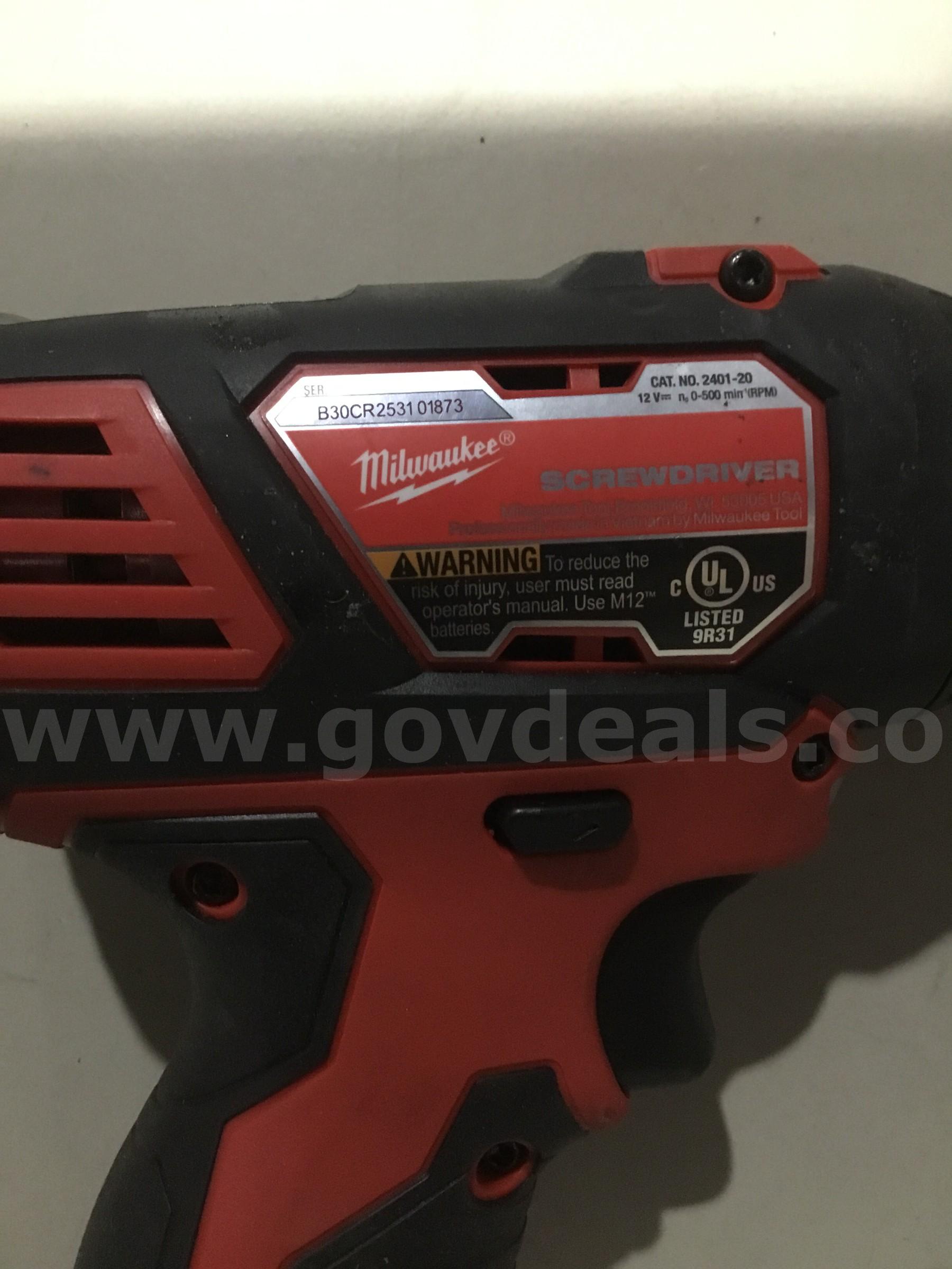 Lot of items-red & black drill gun (NO BATTERY INCLUDED)  "DH"   Government Surplus Auction - Photo #3