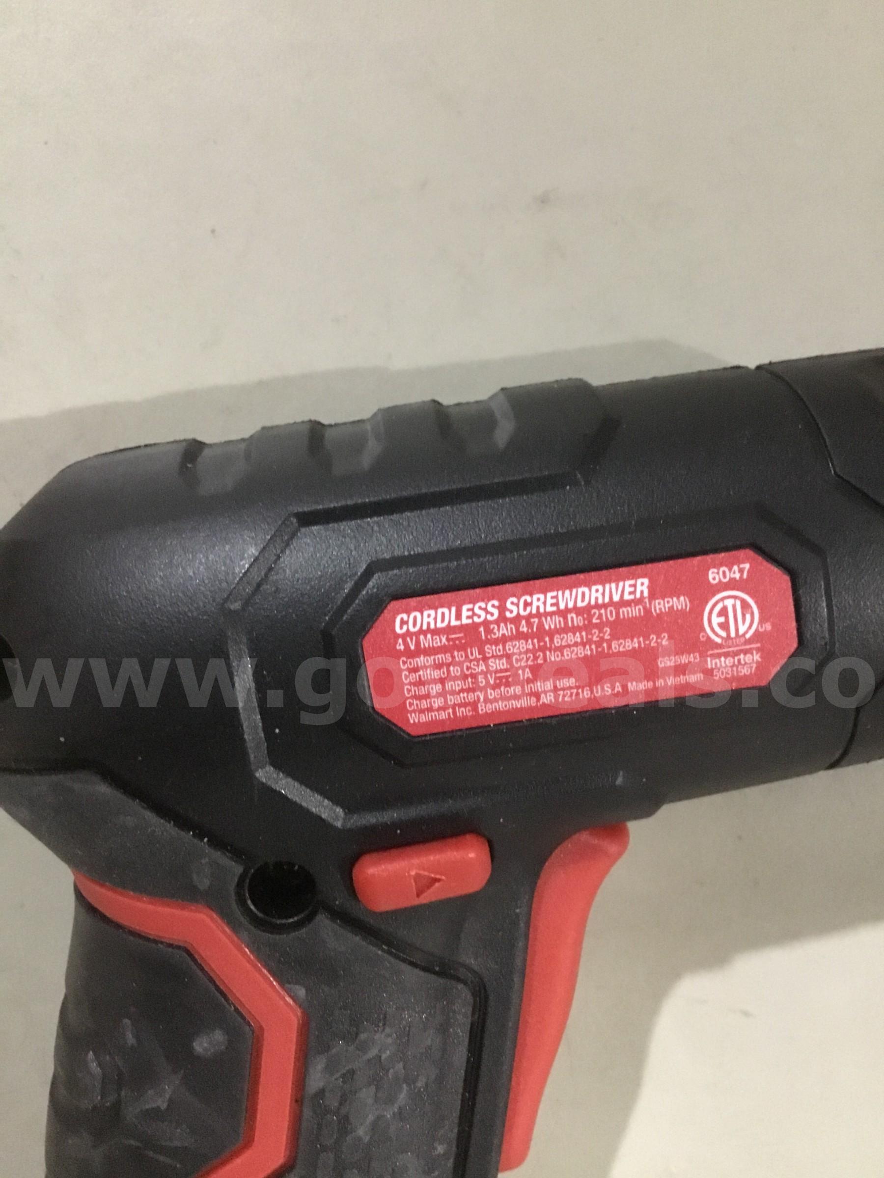 Lot of items-red & black drill gun (NO BATTERY INCLUDED)  "DH"   Government Surplus Auction - Photo #4