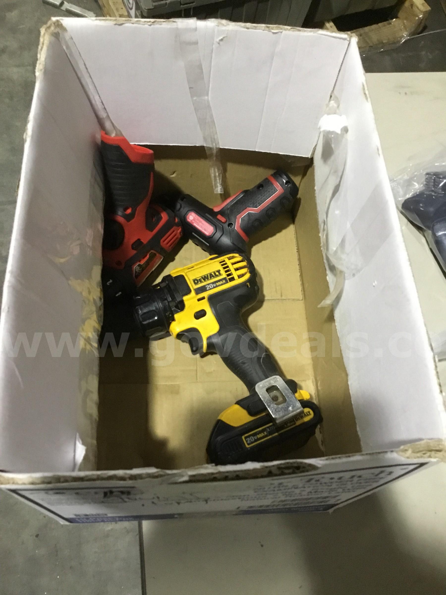 Lot of items-red & black drill gun (NO BATTERY INCLUDED)  "DH"   Government Surplus Auction - Photo #5