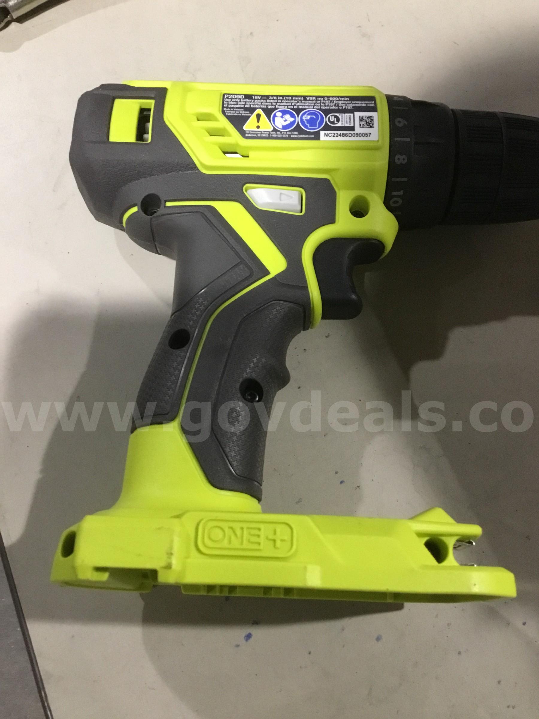Lot of items-lime green & black drill gun (NO BATTERY INCLUDED)  "DH"   Government Surplus Auction - Photo #2