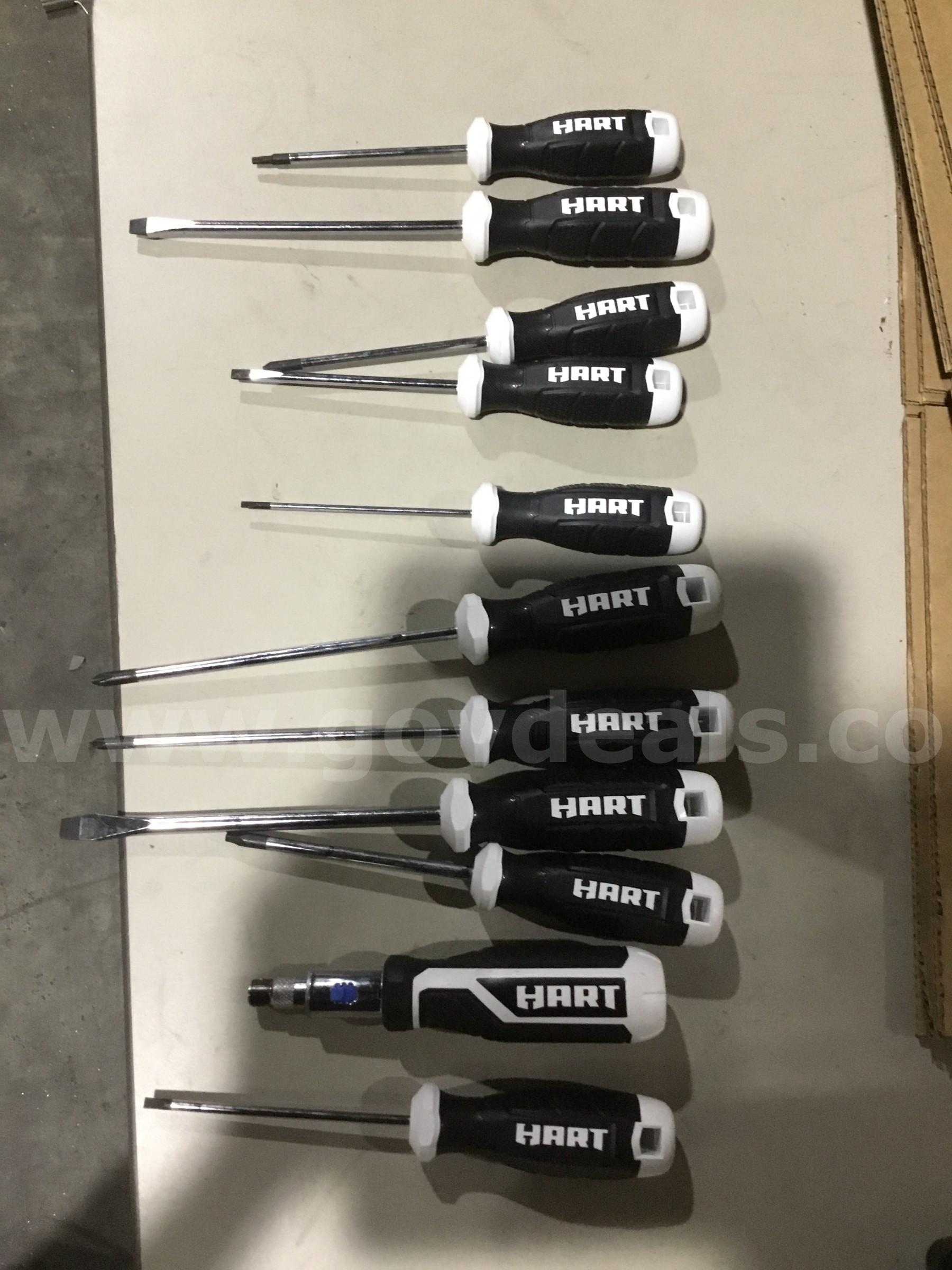Lot of items-10 screwdrivers, & 1 ratchet screwdriver  "DH"