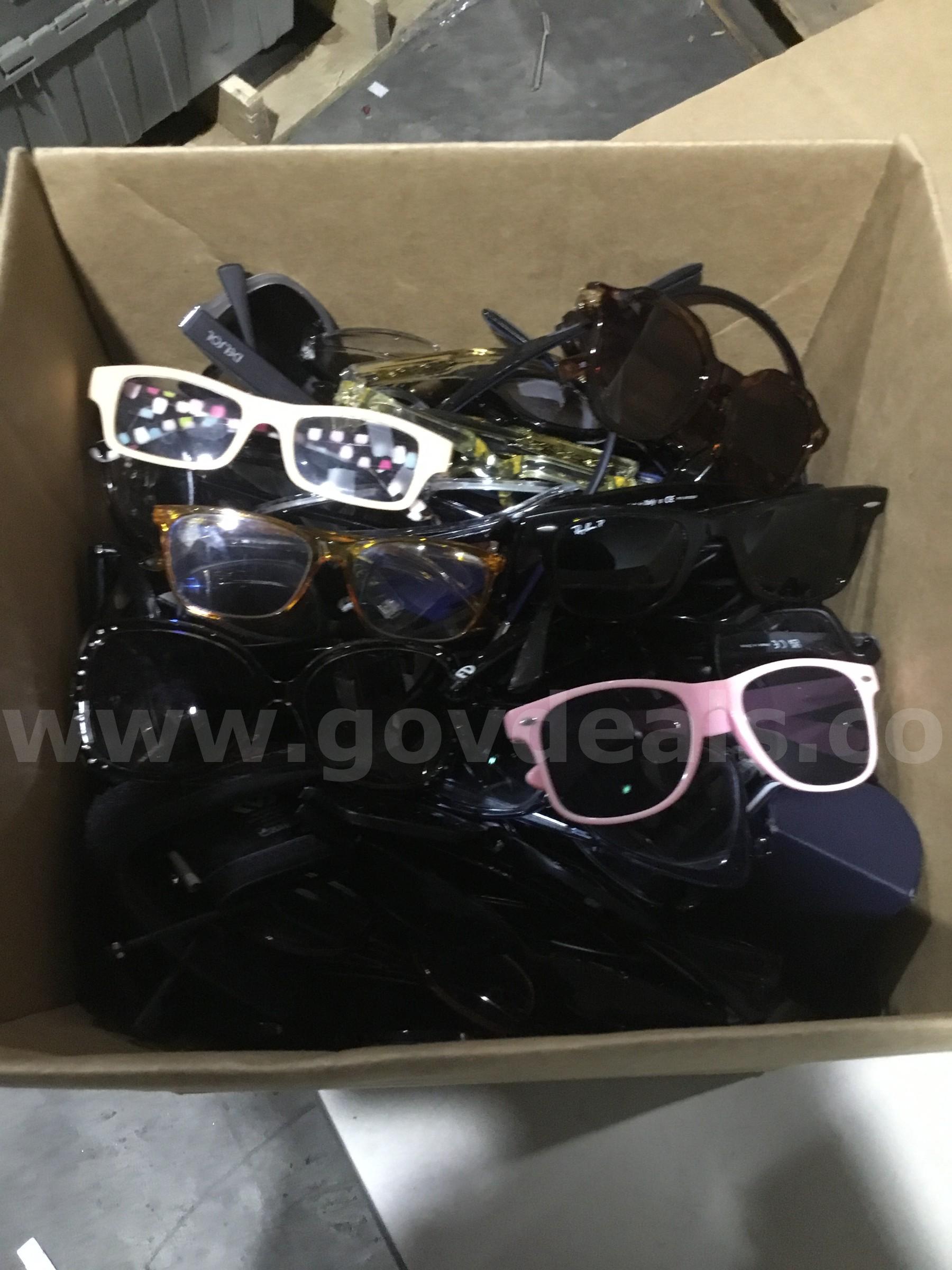 Box of eyewear glasses  "DH"   Government Surplus Auction - Photo #2