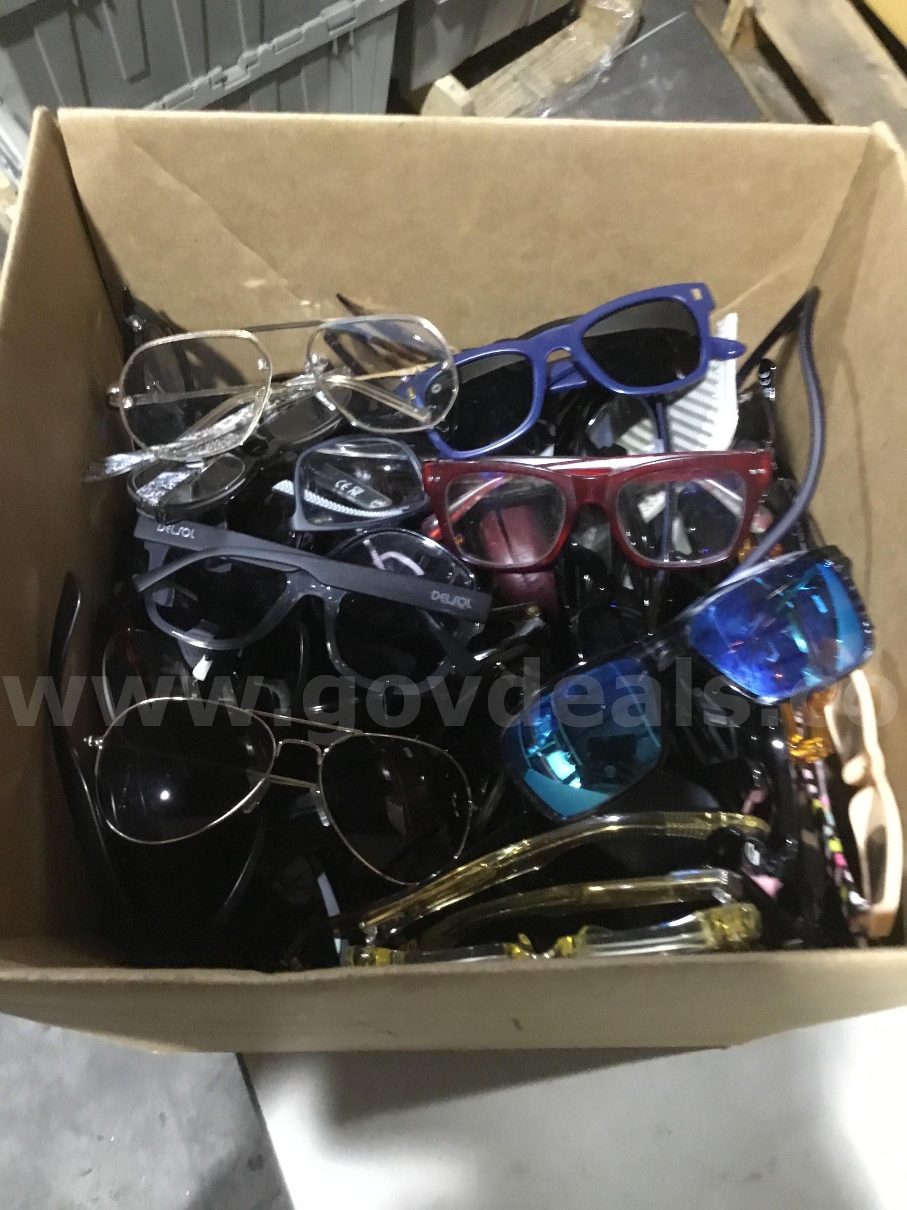 Box of eyewear glasses  "DH"   Government Surplus Auction - Photo #3