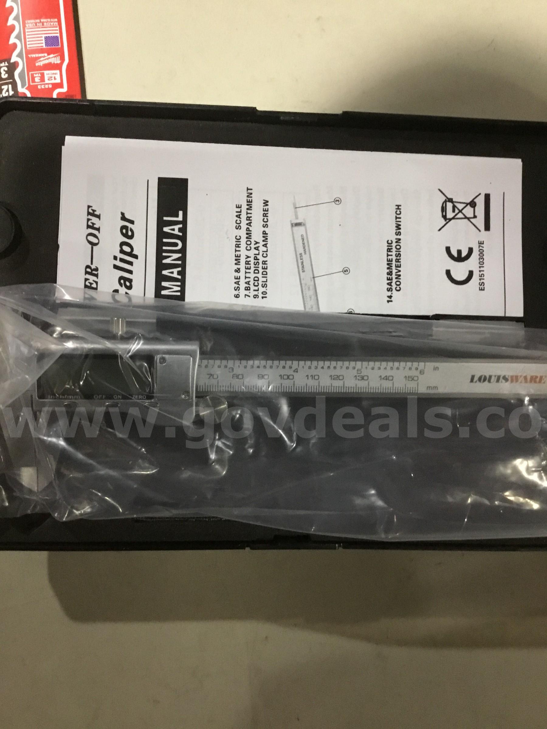 Lot of items-yellow & black Drywall screwdriver (IT TURNS ON)  "DH"   Government Surplus Auction - Photo #3