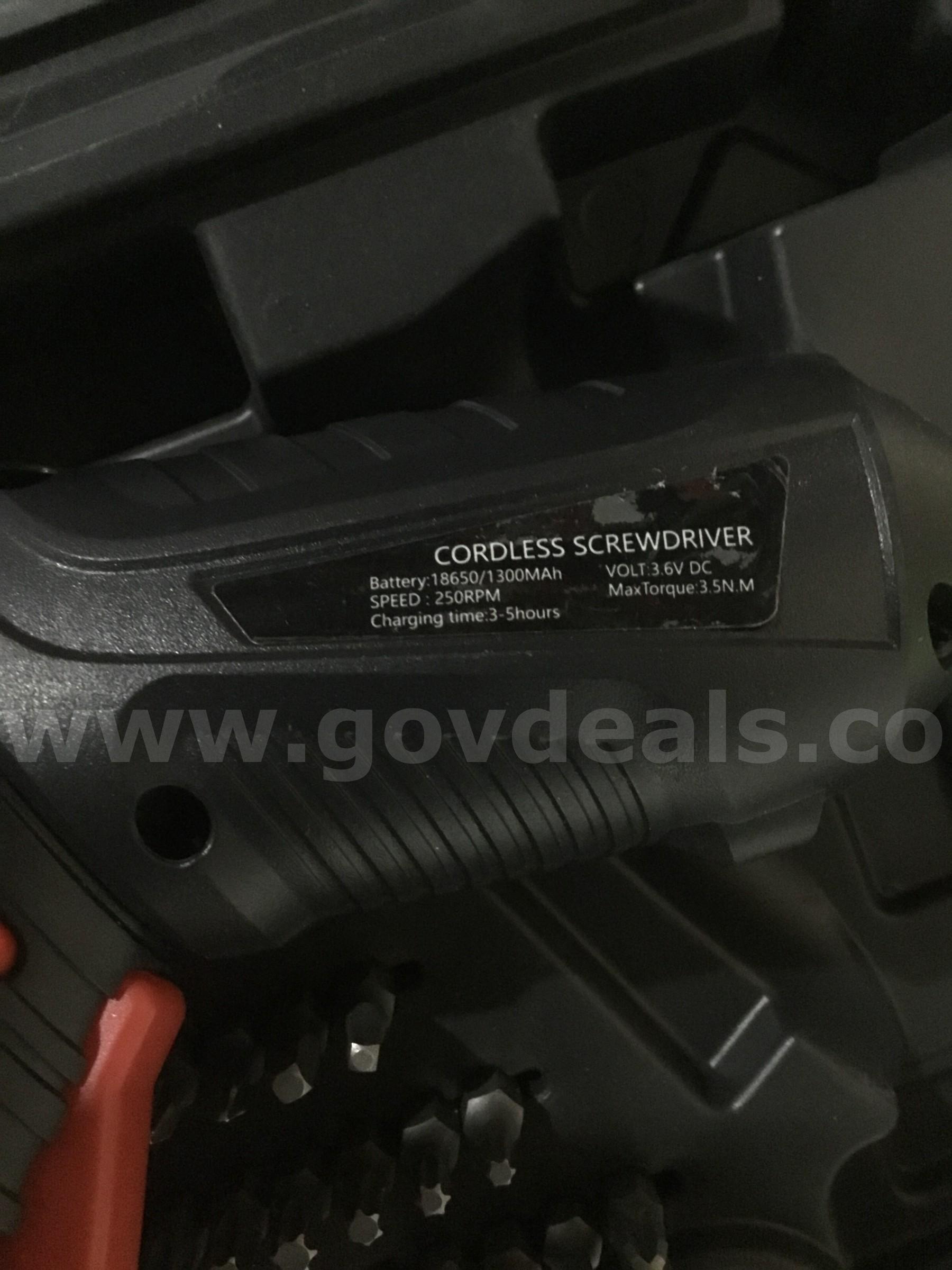 Lot of items-blue & black brushless drill (NO BATTERY INCLUDED)  "DH"   Government Surplus Auction - Photo #3