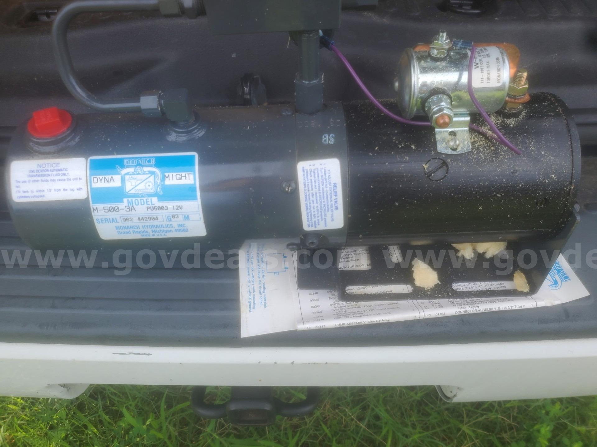 Monarch Dyna-Might M-500-3A 12V Hydraulic Power Unit / Hydraulic Pump Monarch 500 Government Surplus Auction - Primary Photo