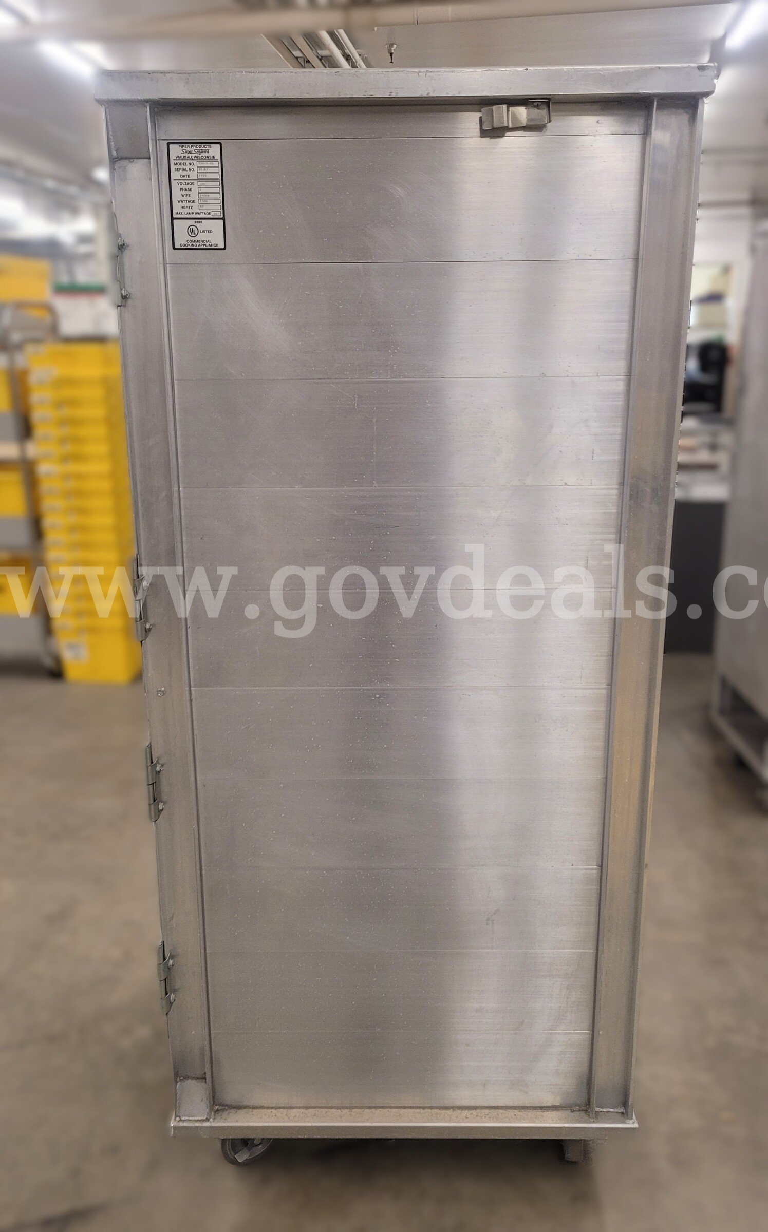 Non-Insulated Proofer Cabinet Piper Products 934-H-DD Government Surplus Auction - Photo #4