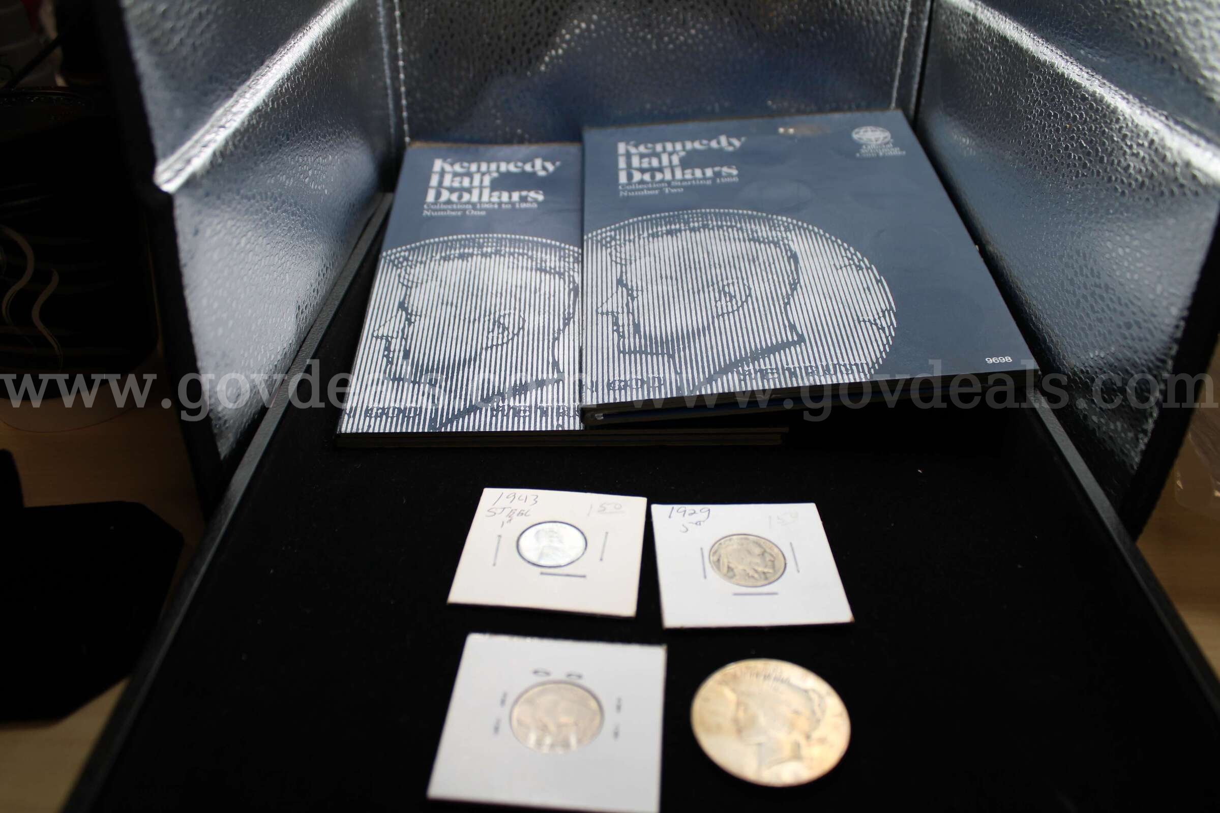 Coin Collections (2)  One Dollar Coin (1)  Nickel (2) Penny (1)   Government Surplus Auction - Primary Photo