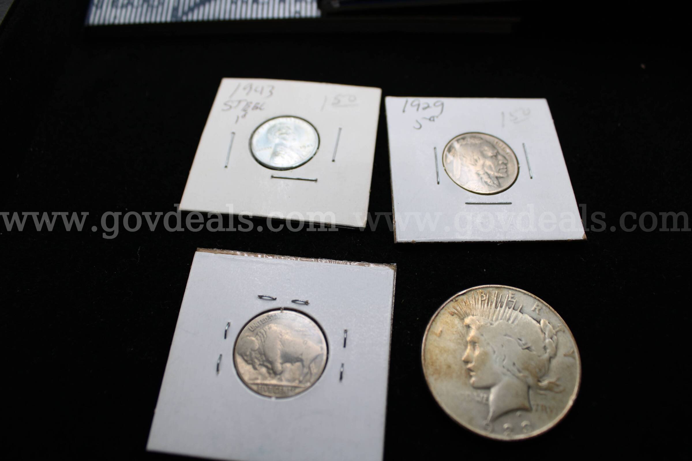 Coin Collections (2)  One Dollar Coin (1)  Nickel (2) Penny (1)   Government Surplus Auction - Photo #2