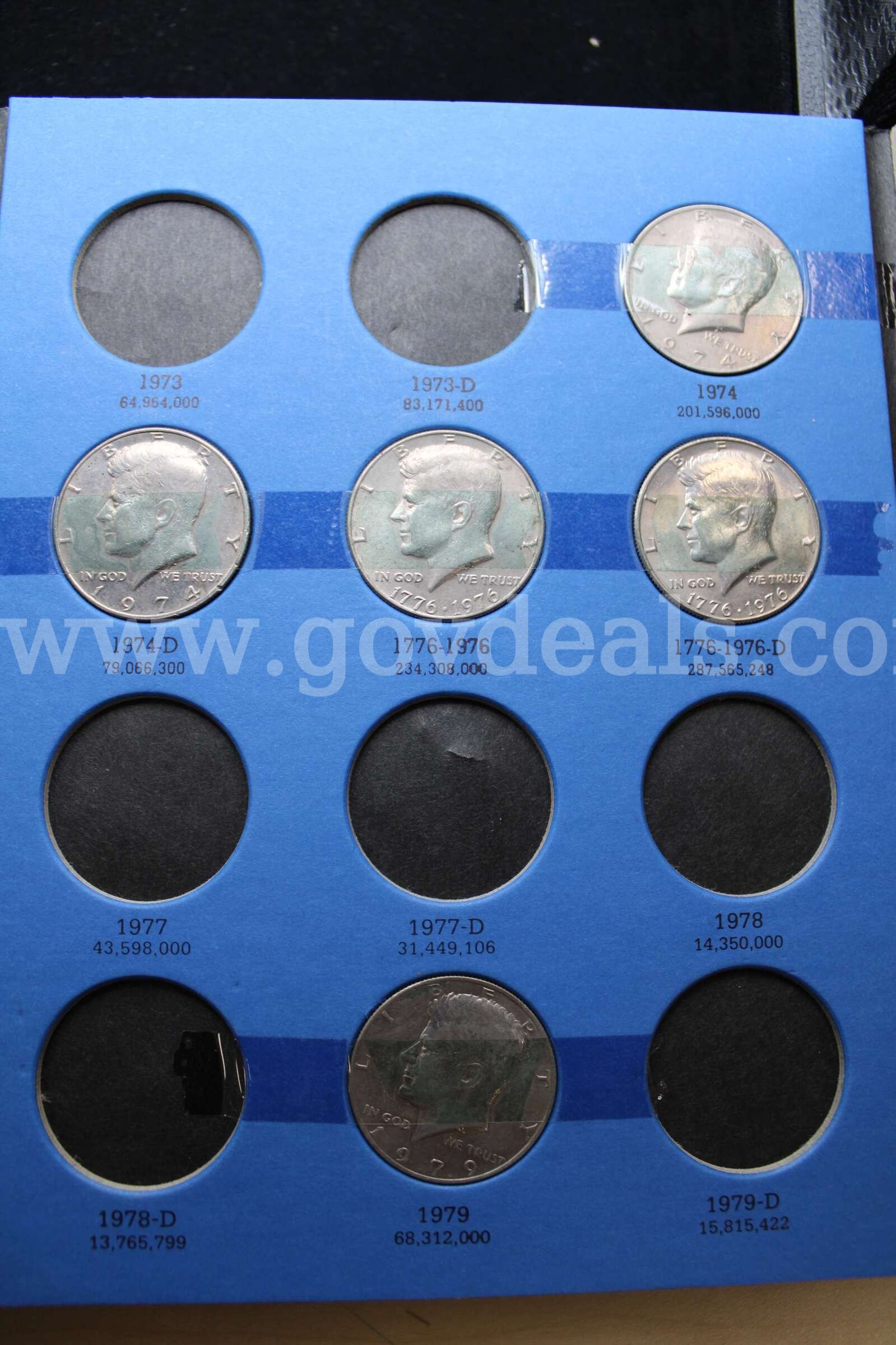Coin Collections (2)  One Dollar Coin (1)  Nickel (2) Penny (1)   Government Surplus Auction - Photo #5