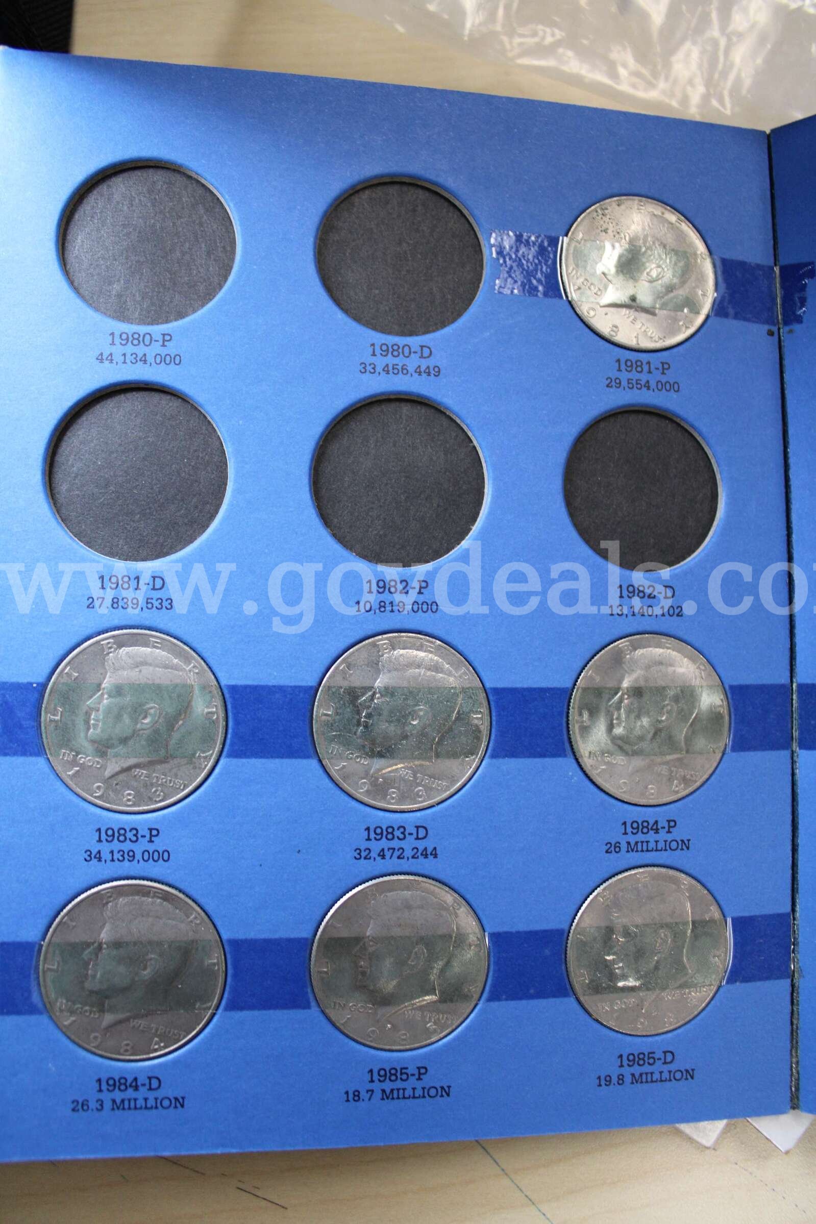 Coin Collections (2)  One Dollar Coin (1)  Nickel (2) Penny (1)   Government Surplus Auction - Photo #6