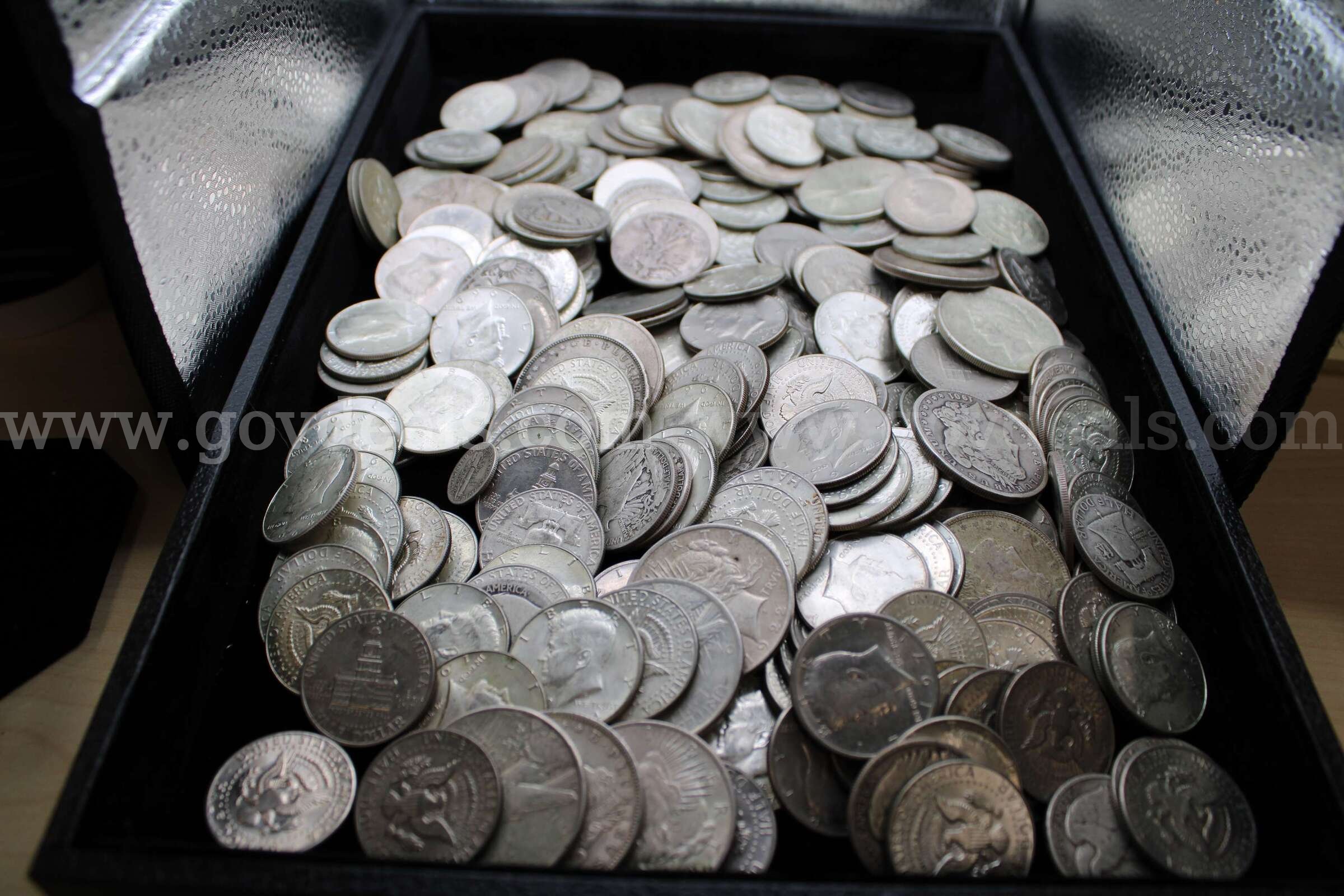 Dollar Coins (16)     Half Dollar Coins (264)   Dimes (4)    Nickel (1)